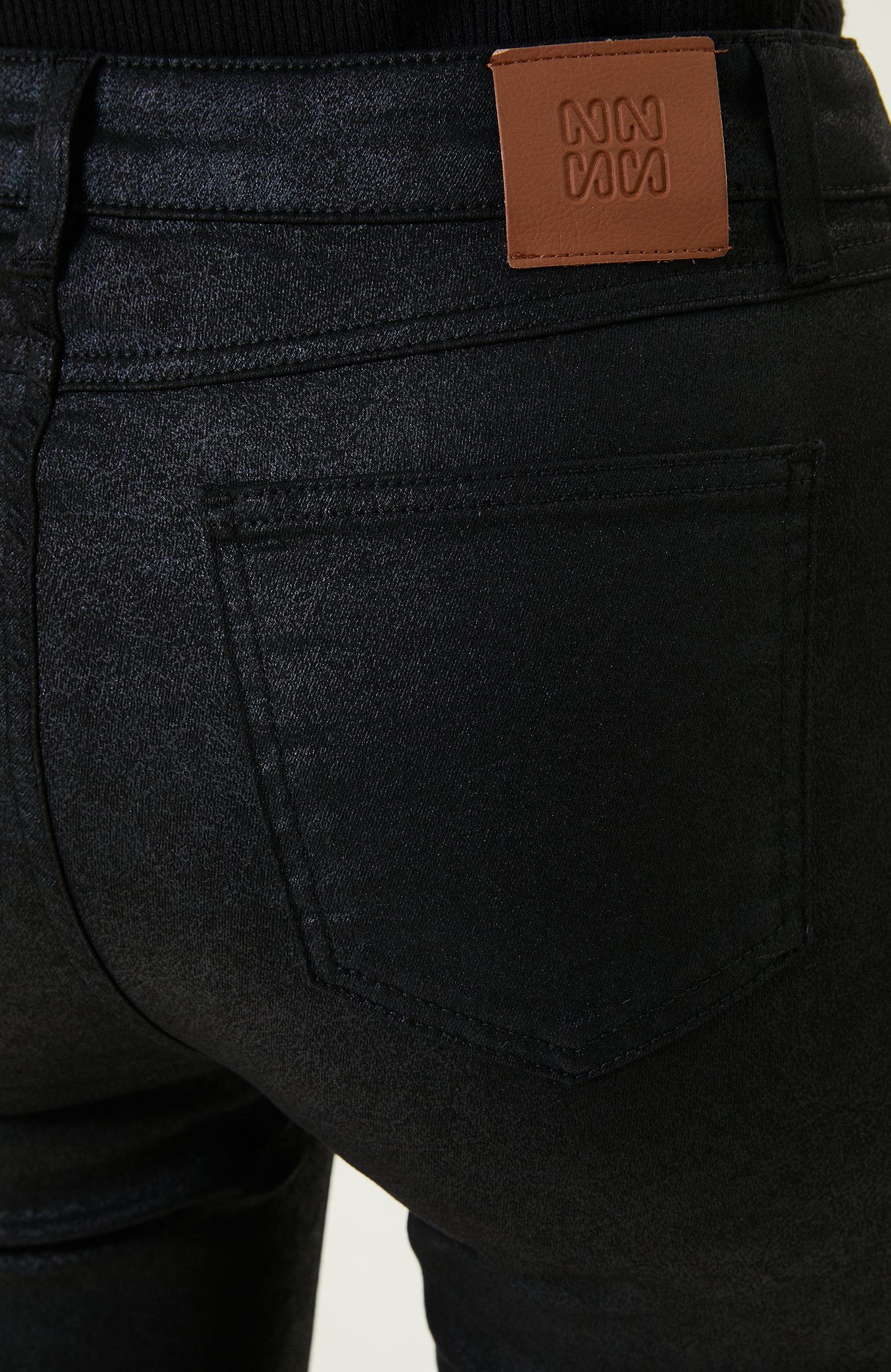 Siyah Dar Paça Casual Pantolon