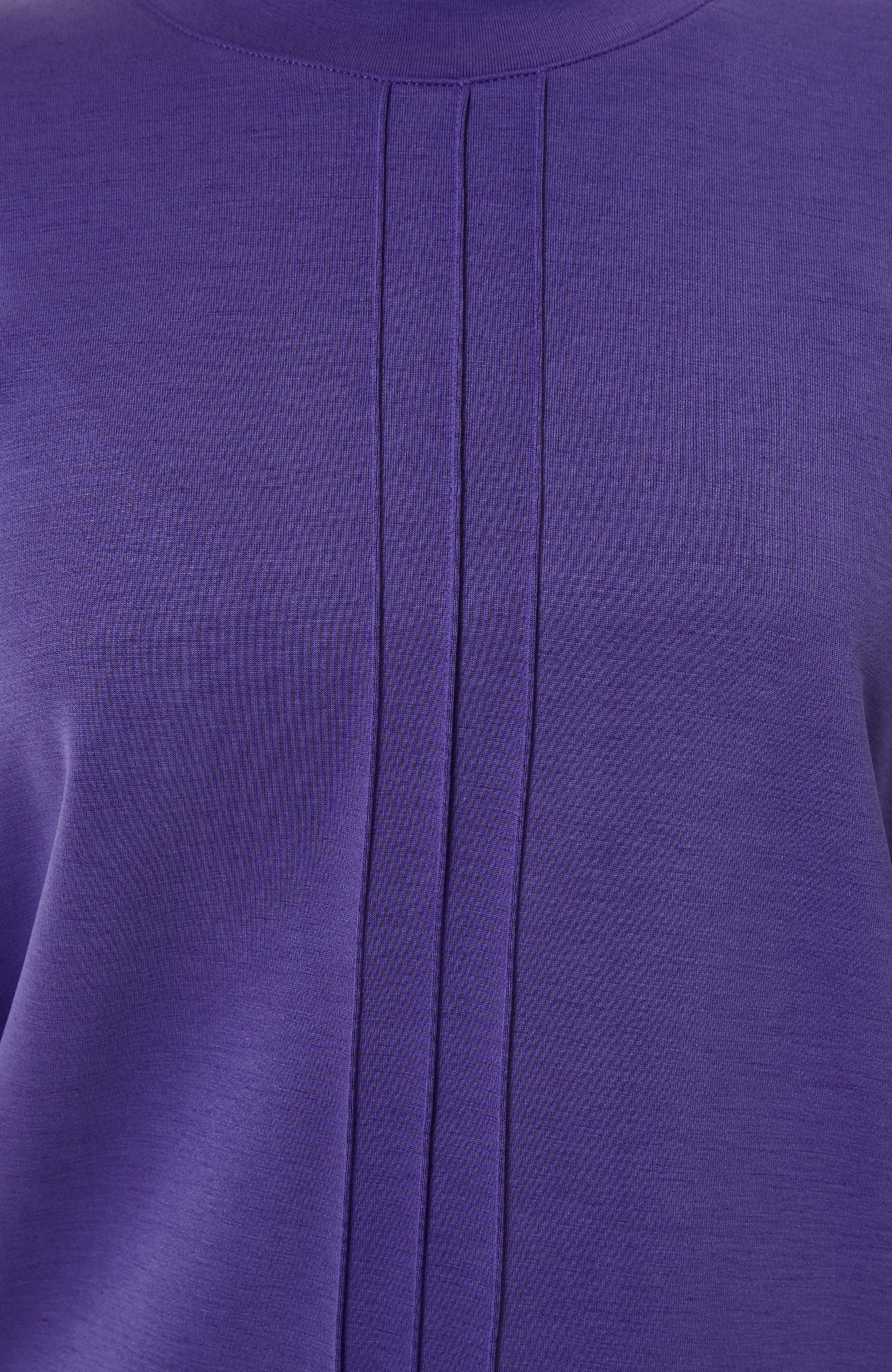 Neon Mor Bisiklet Yaka Sweatshirt