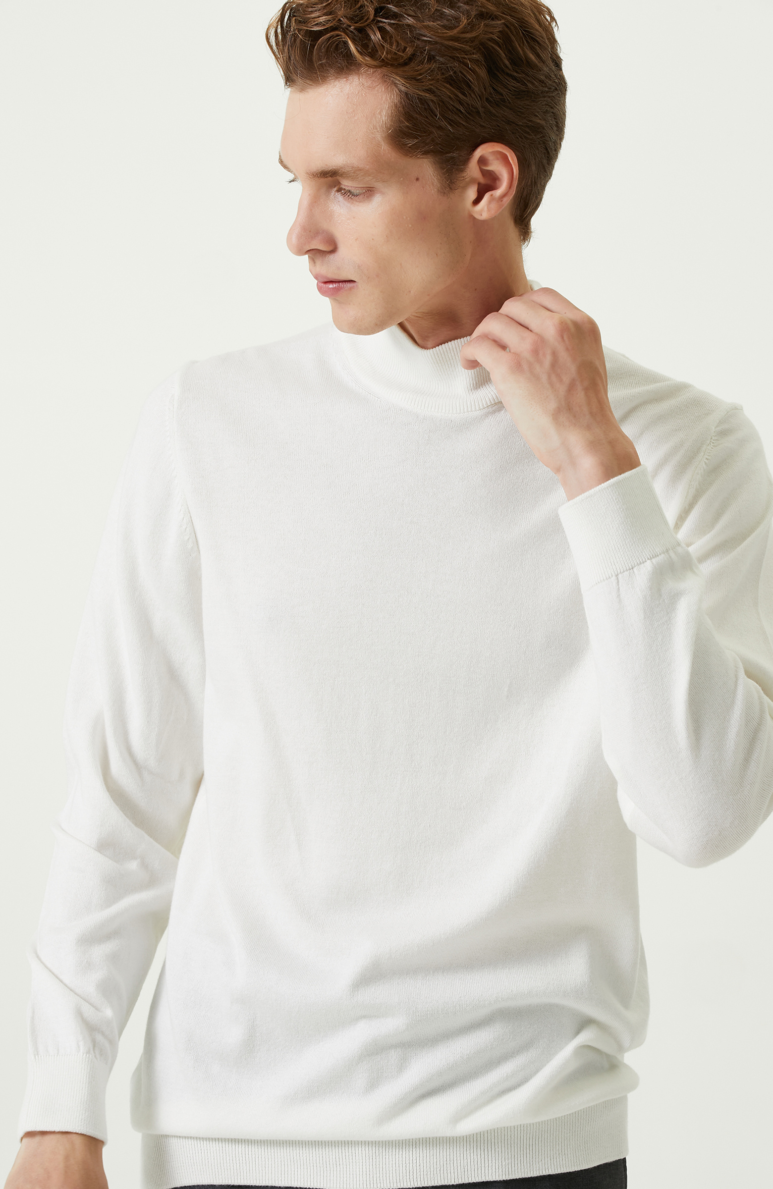 Ekru Basic Triko Kazak