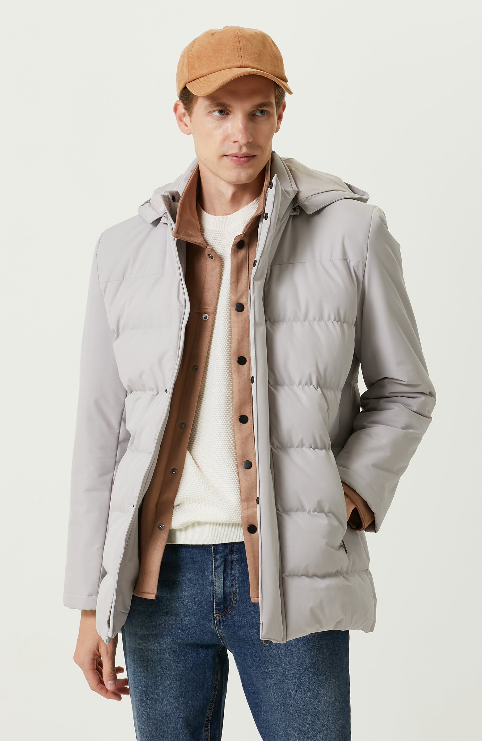 Taş Rengi Kapitoneli Kaban