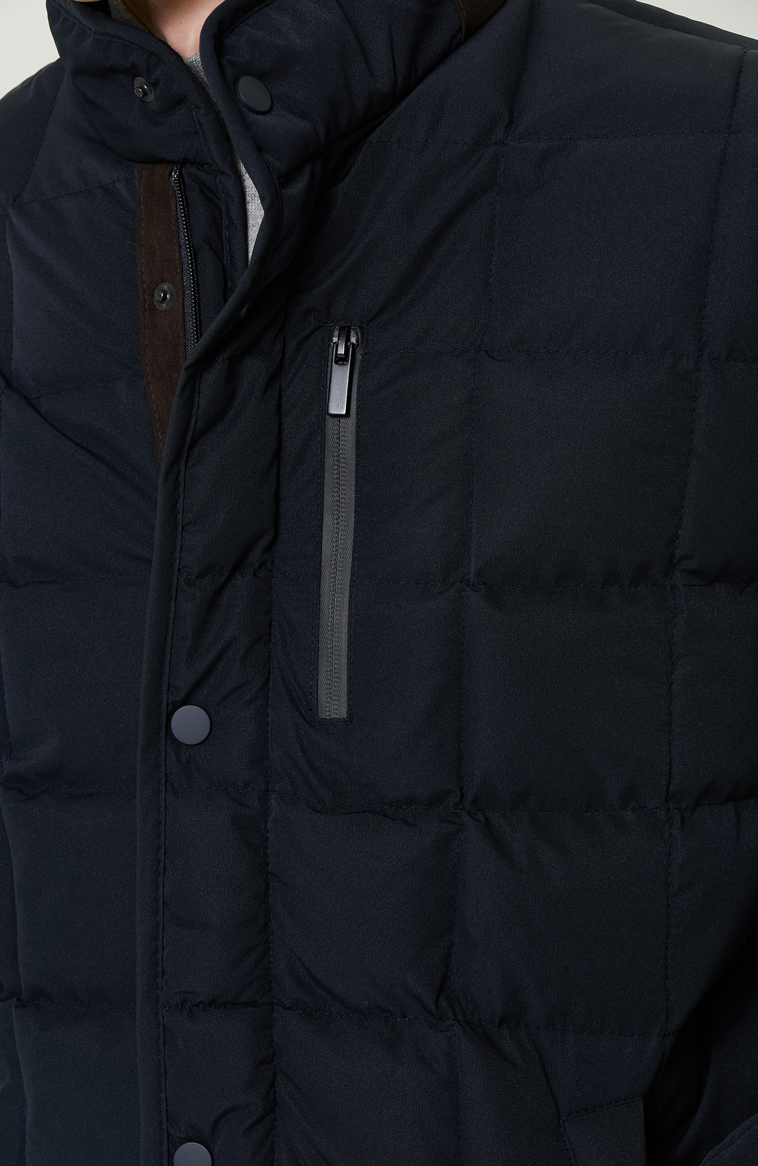 Lacivert Kapitoneli  Ceket