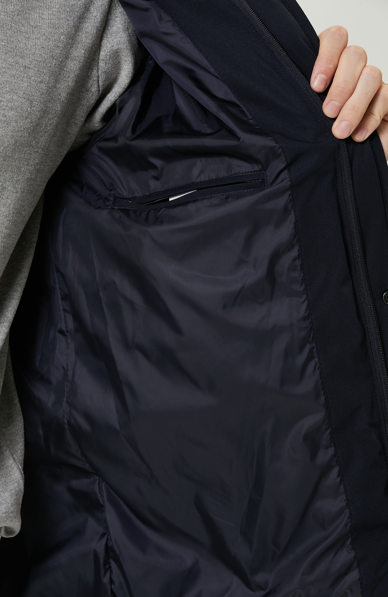 Lacivert Kapitoneli  Ceket