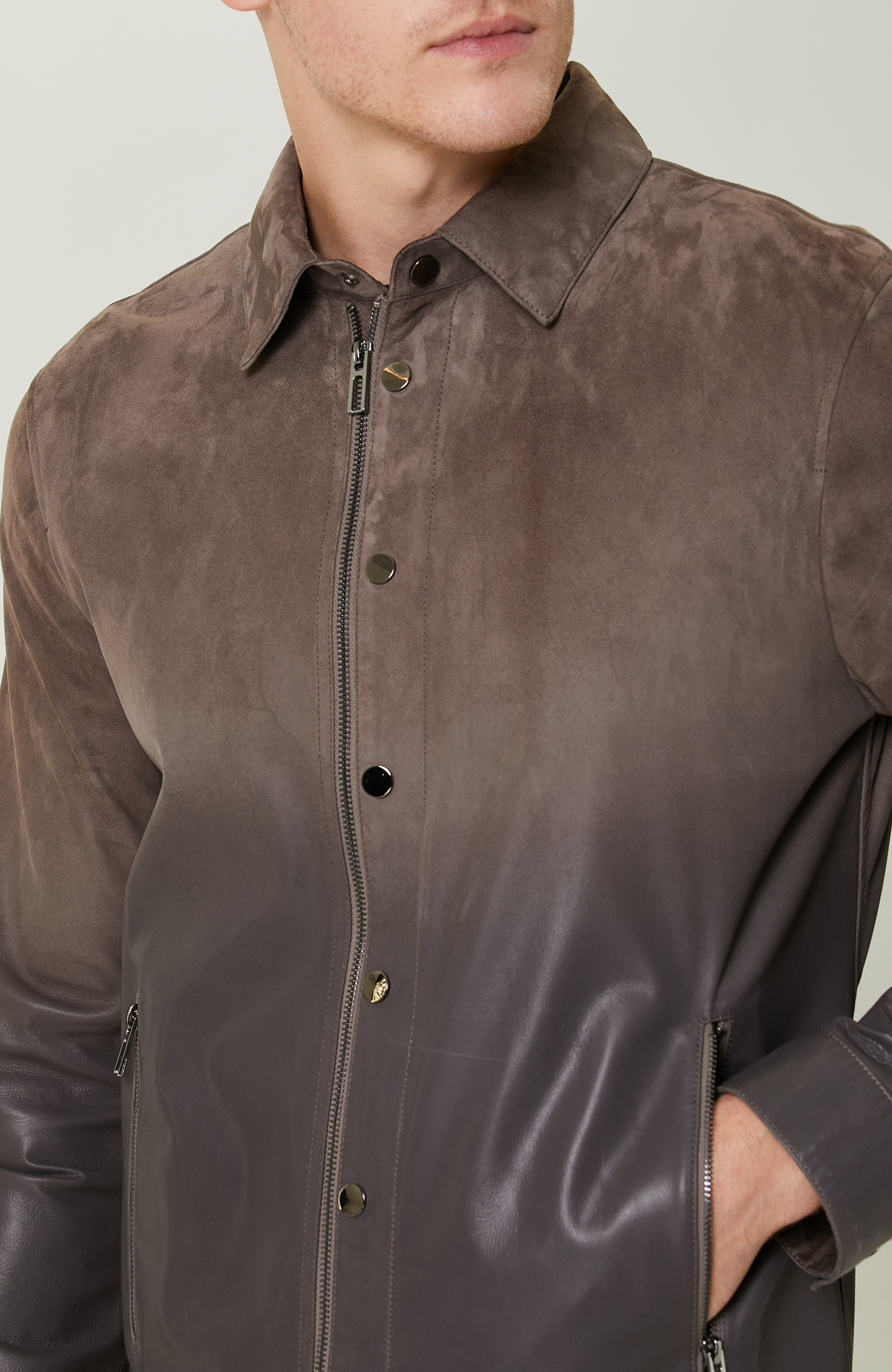 Vizon Süet Deri Mont