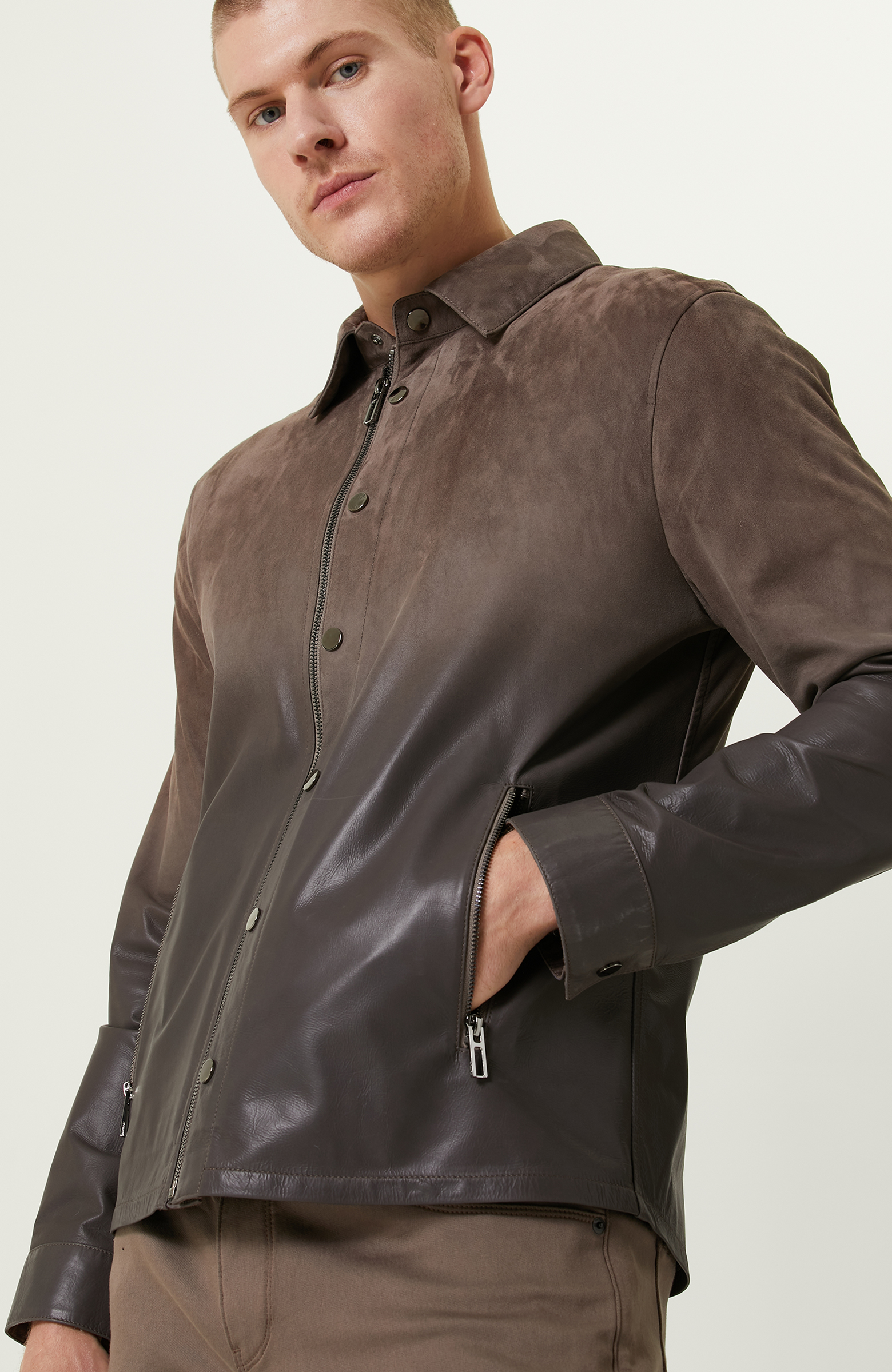 Vizon Süet Deri Mont