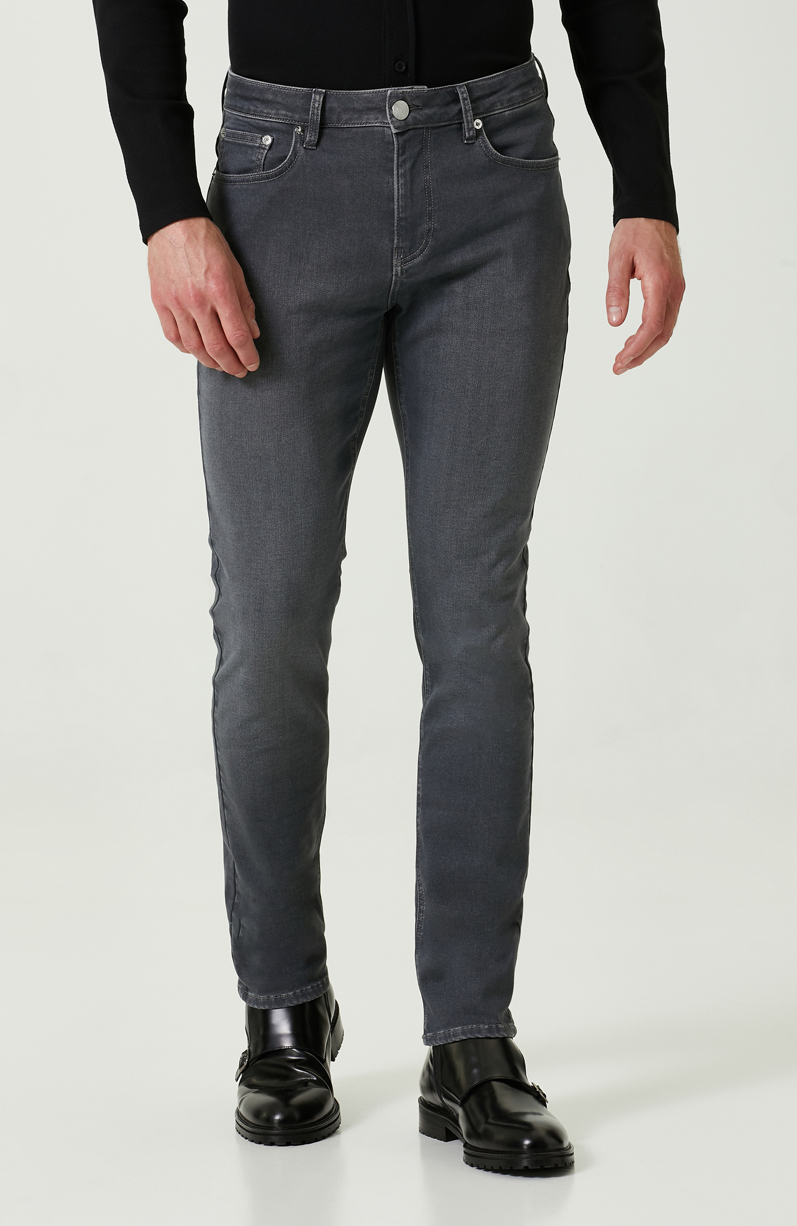 5 Cepli Gri Denim Pantolon
