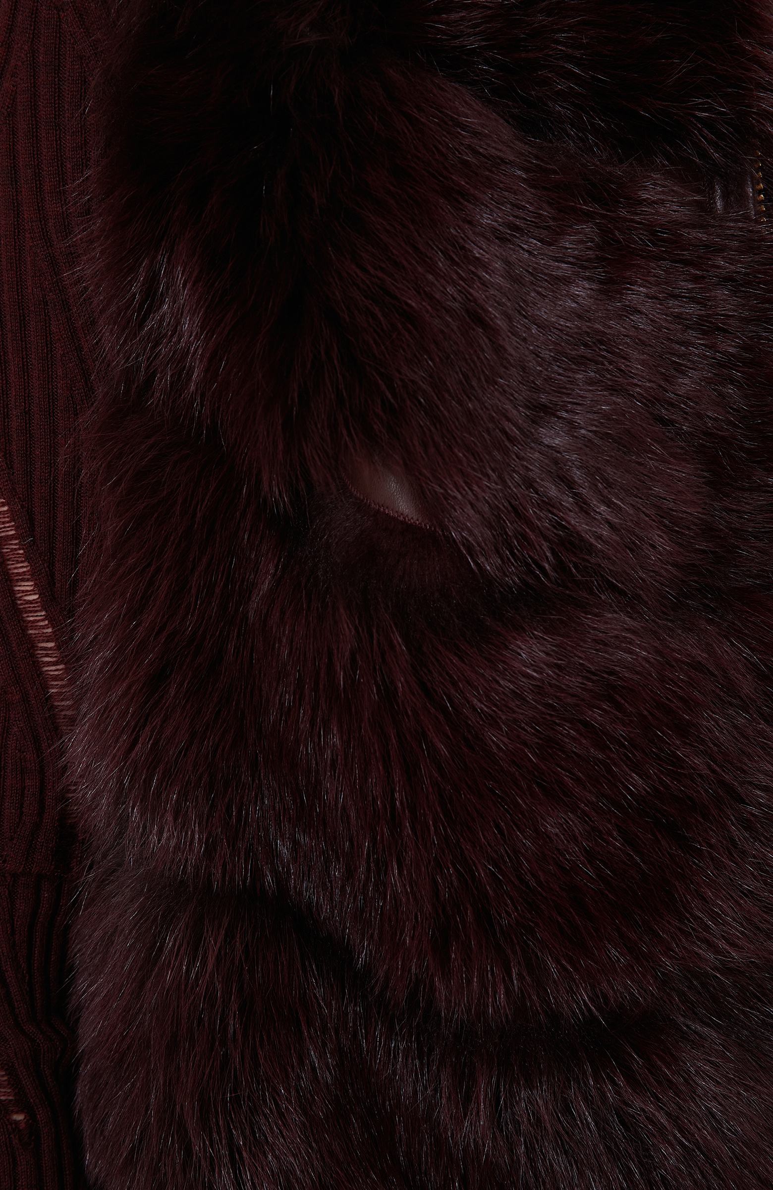 Dik Yaka Bordo Kolsuz Yelek