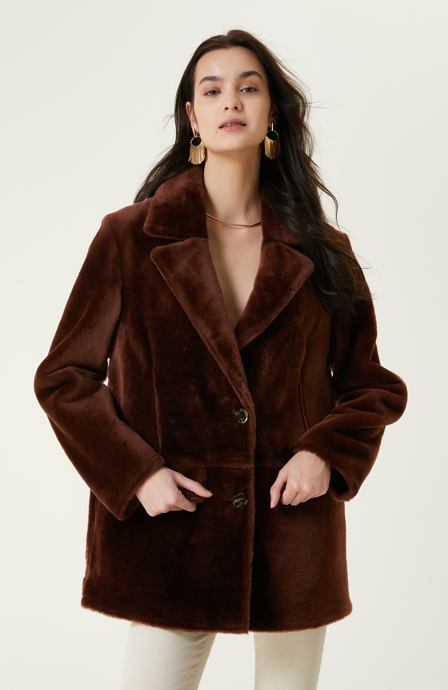 Kahverengi Blazer Deri Kaban