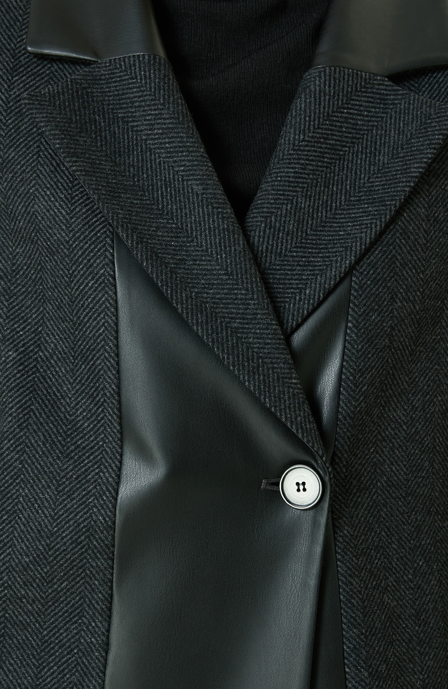 Antrasit Garni Detaylı Manto