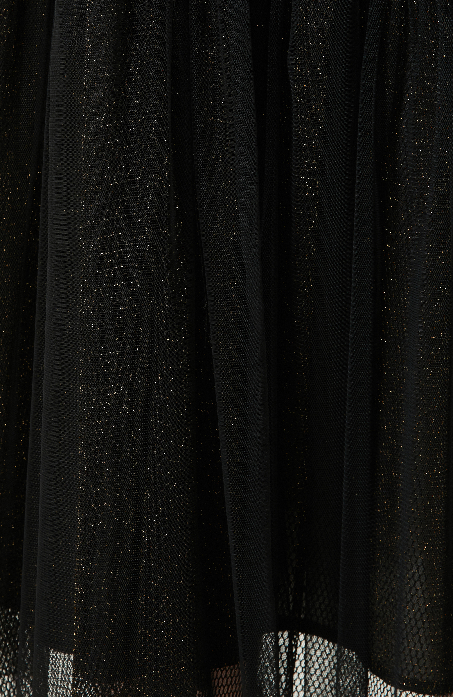 Tül Siyah Uzun Etek