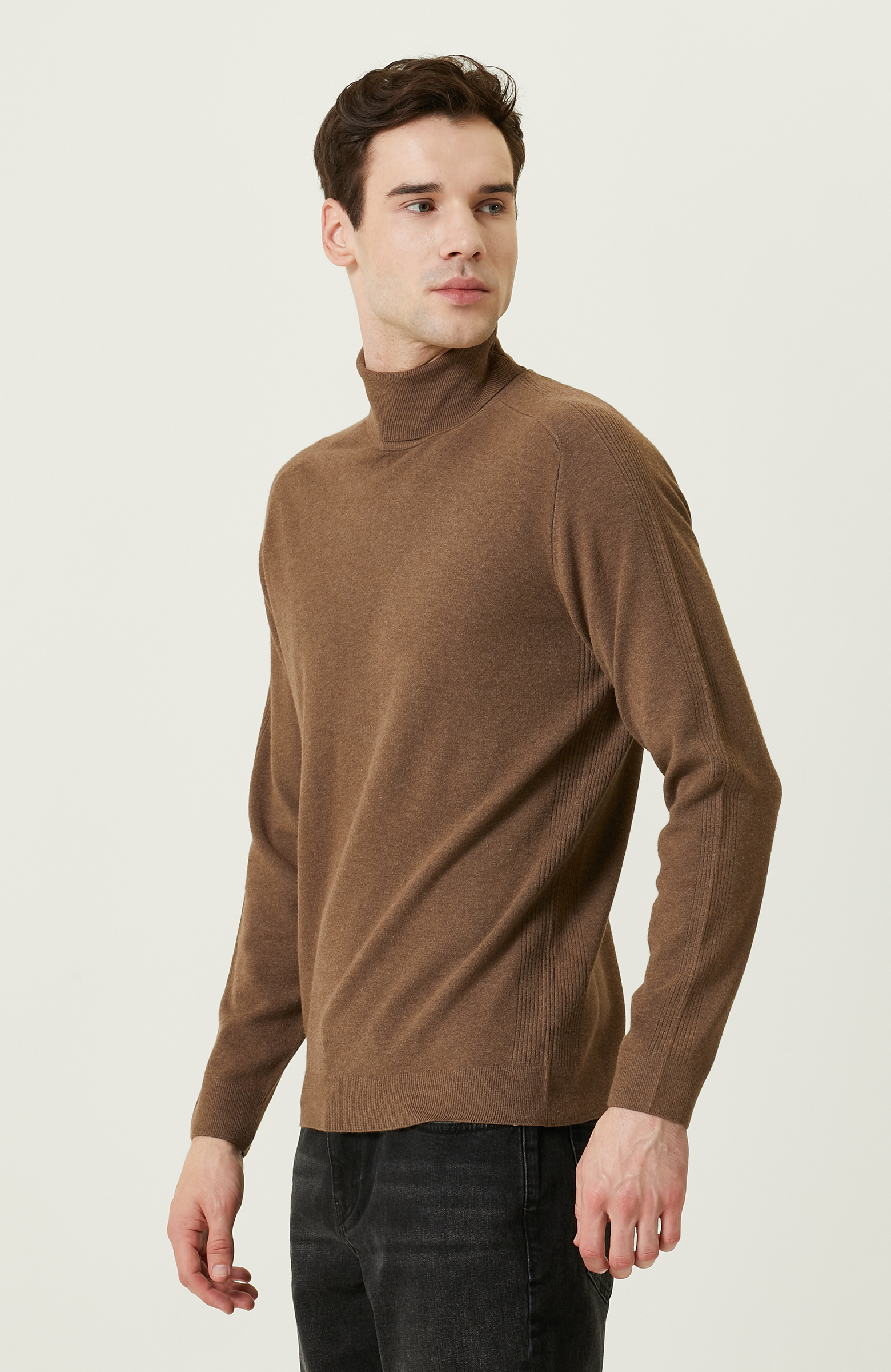 Vizon Balıkçı Yaka Triko Kazak