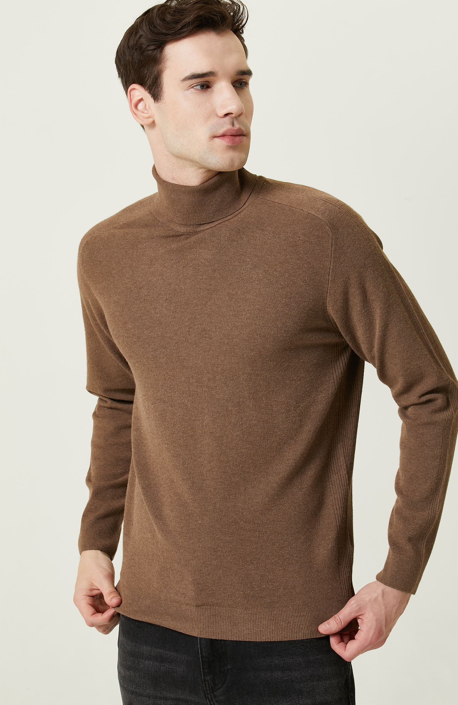 Vizon Balıkçı Yaka Triko Kazak