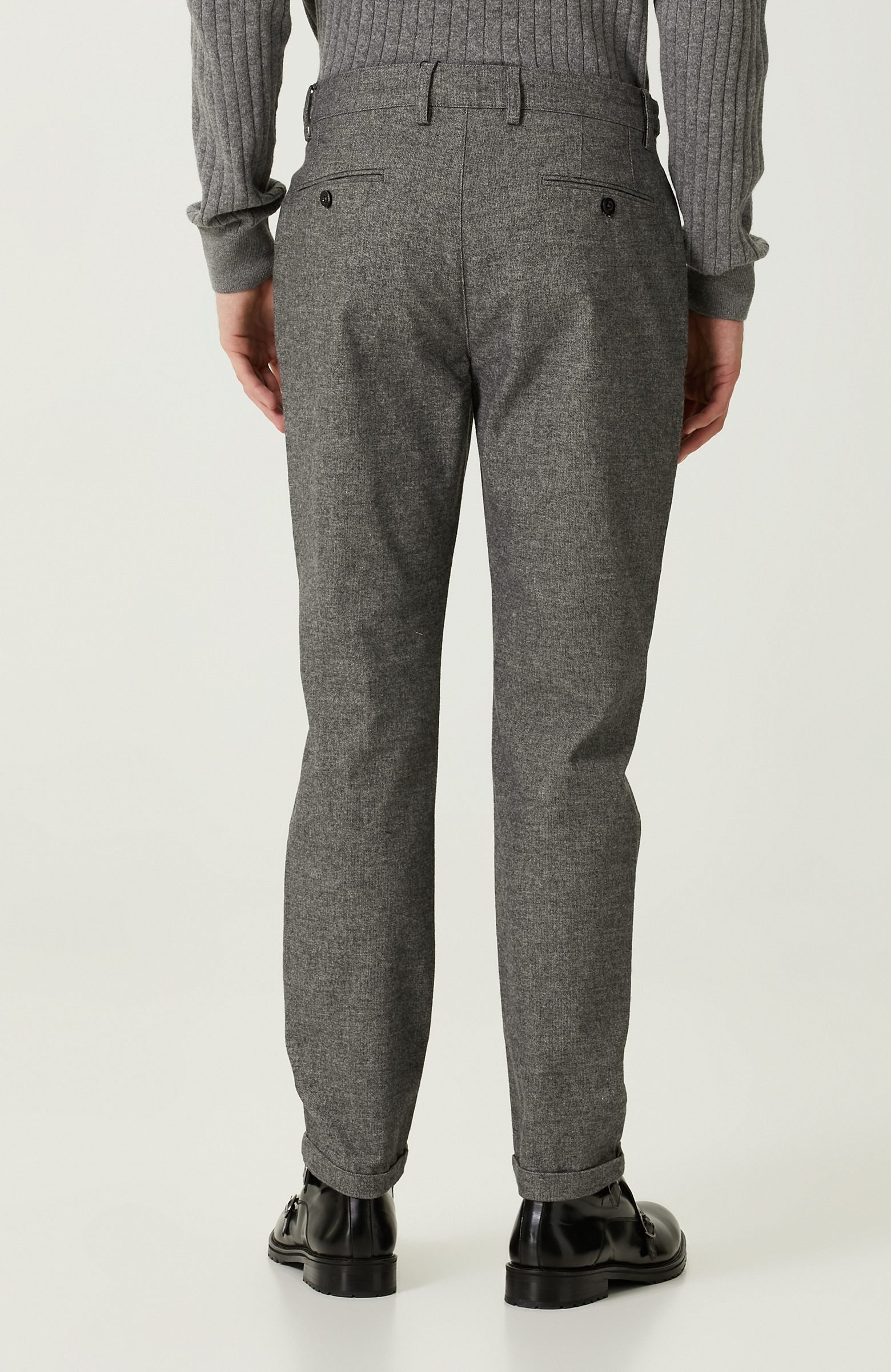 Yan Cepli Siyah Pantolon