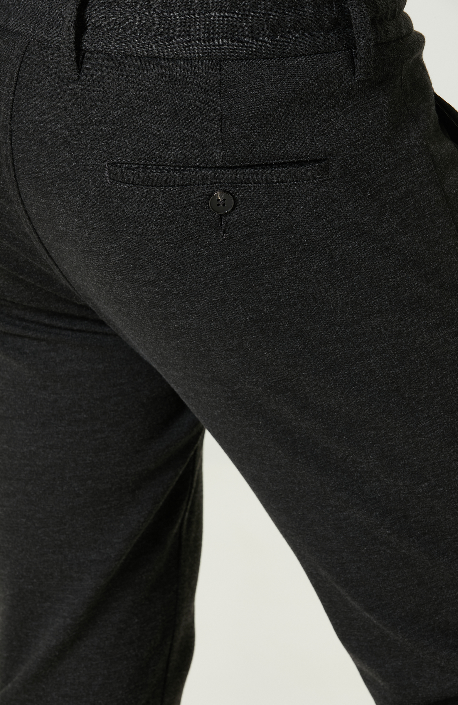 Bağcıklı Orta Bel Siyah Pantolon