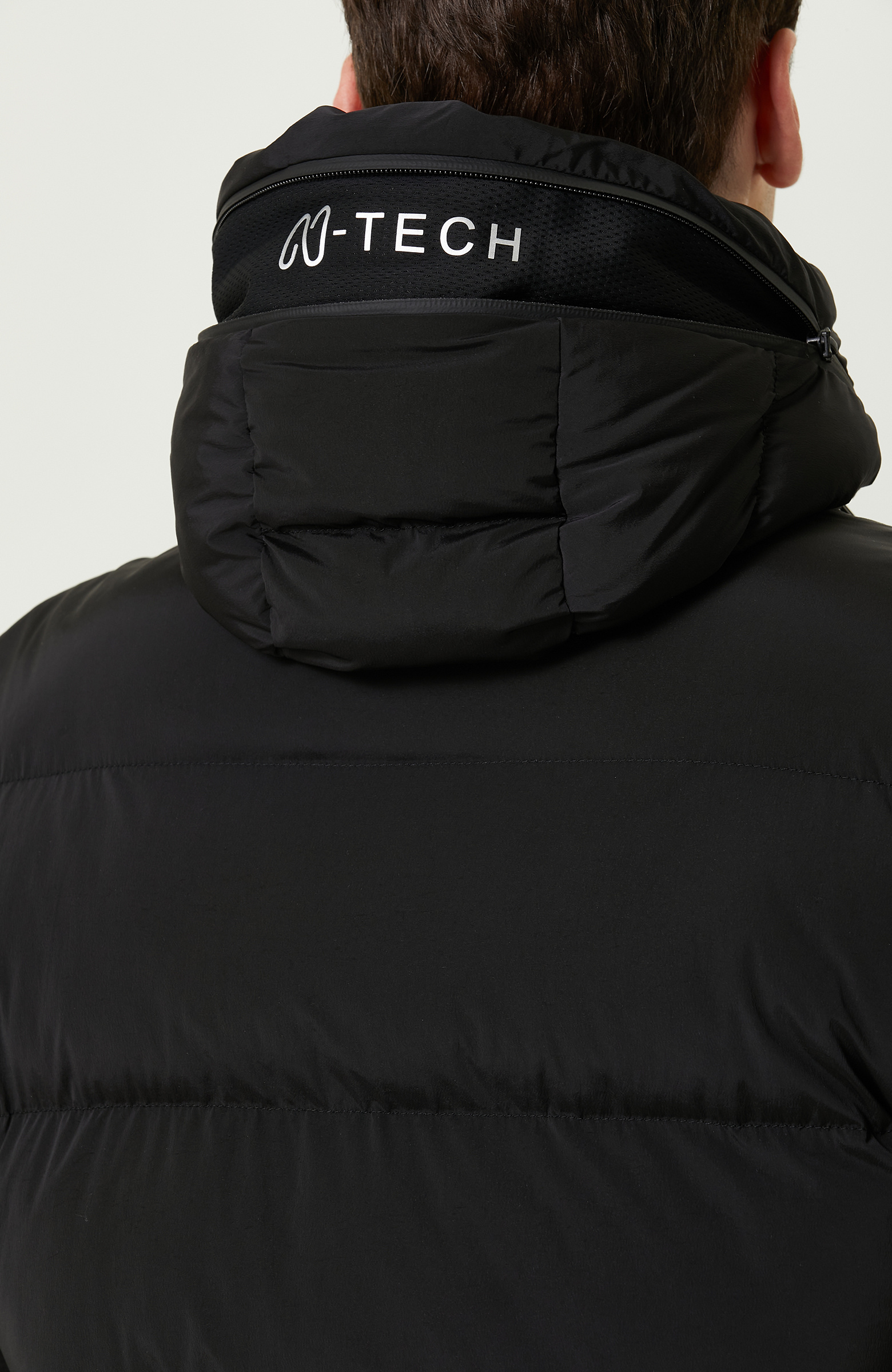 N-Tech Kapüşon Yaka Siyah Mont