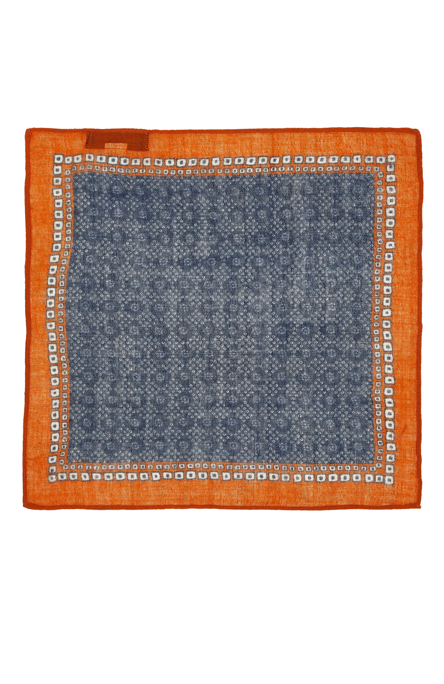 Lacivert Desenli Yün Mendil