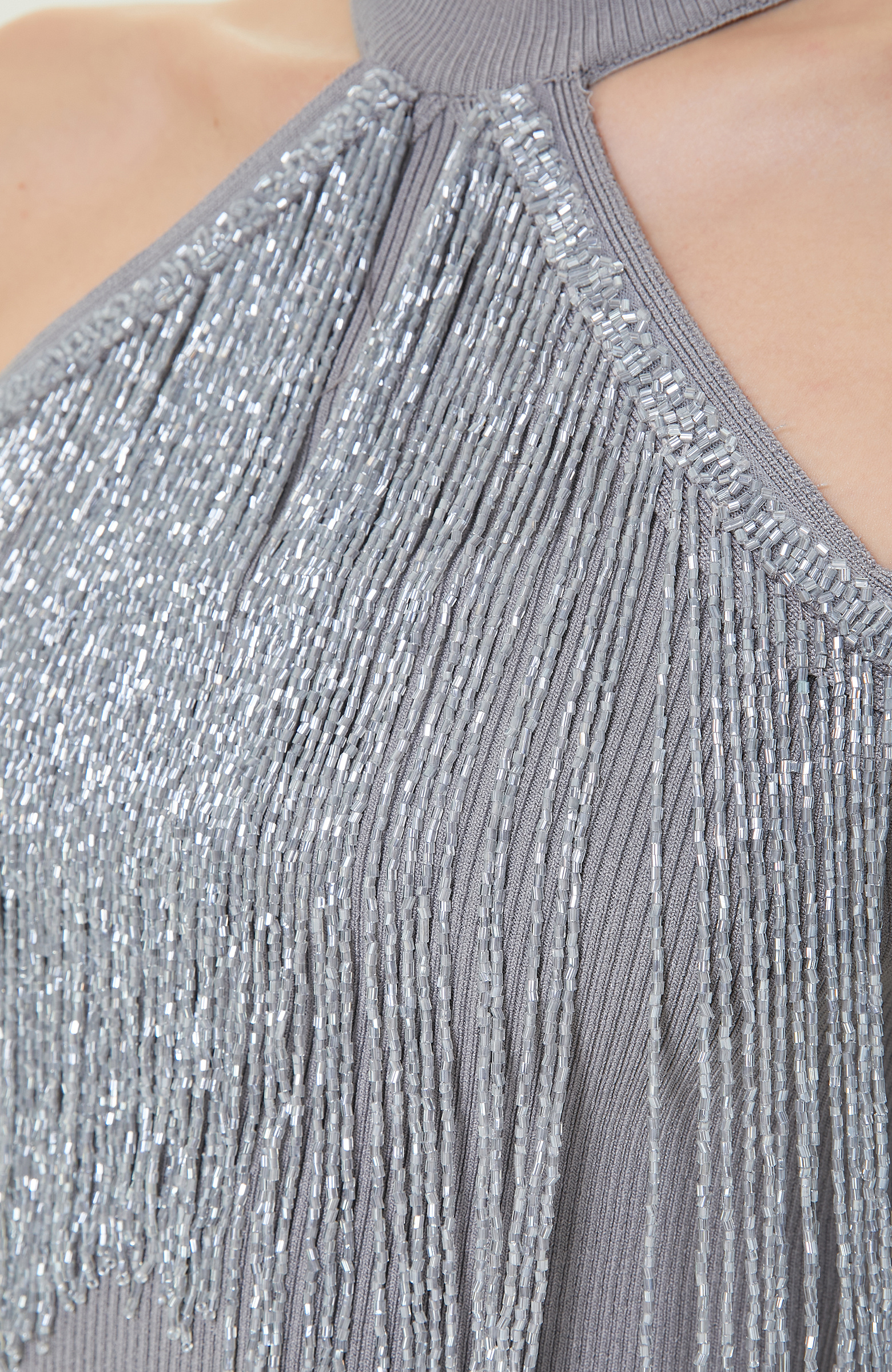 Limited Gri Kolsuz Bisiklet Yaka Triko Kazak