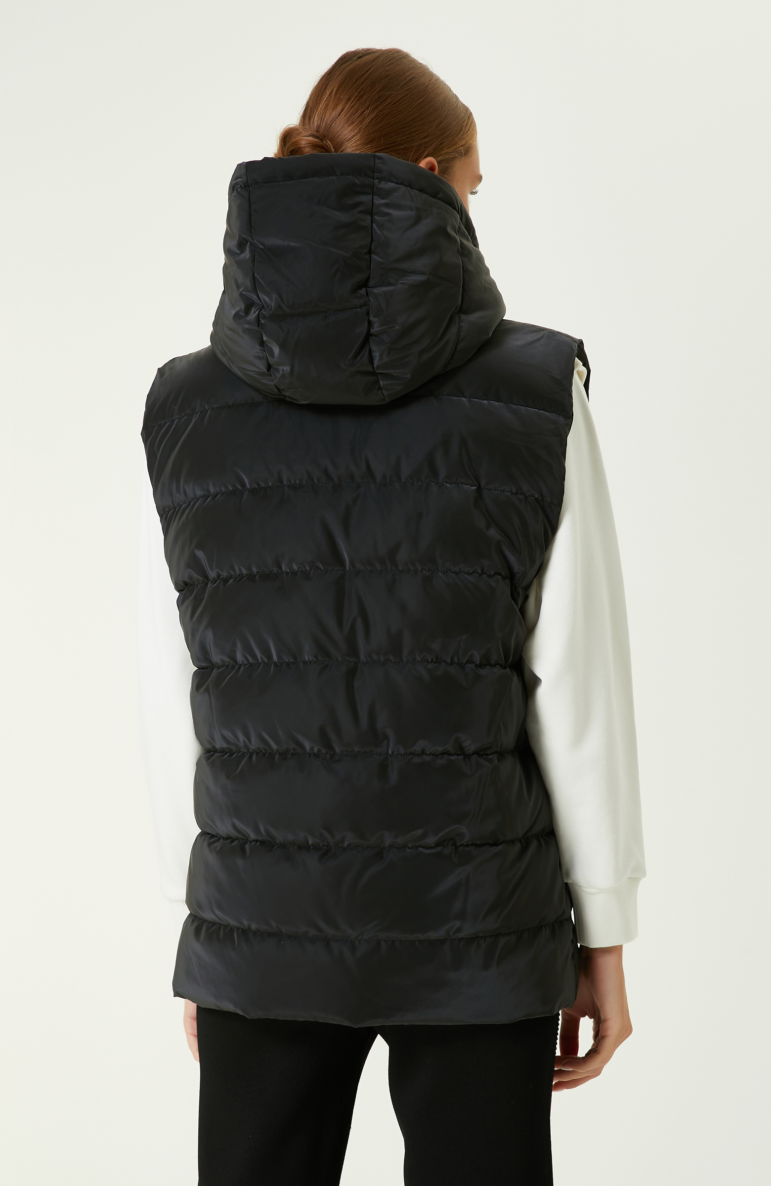 N-Tech Siyah Puffer Casual Yelek