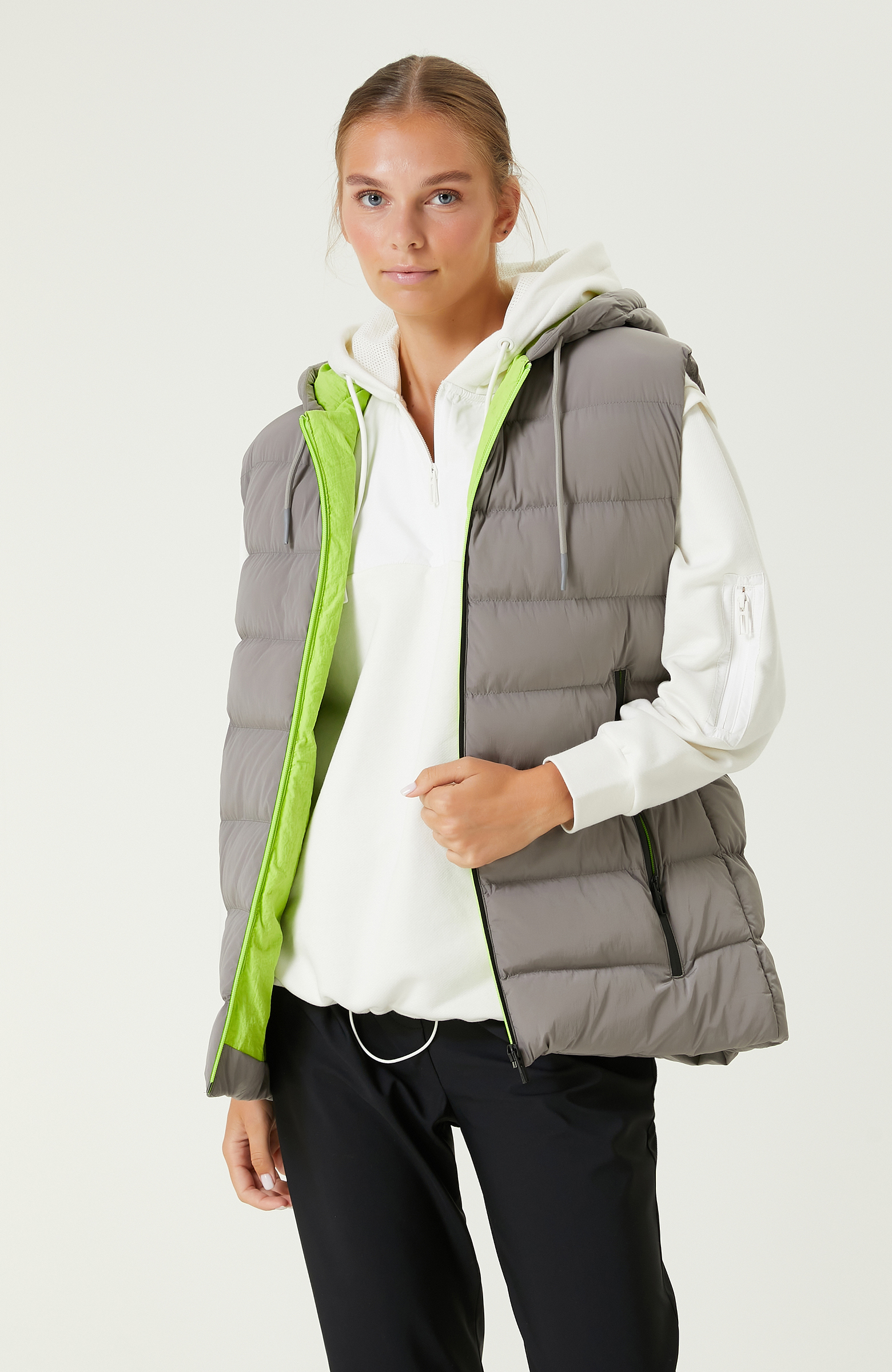 N-Tech Gri Puffer Yelek