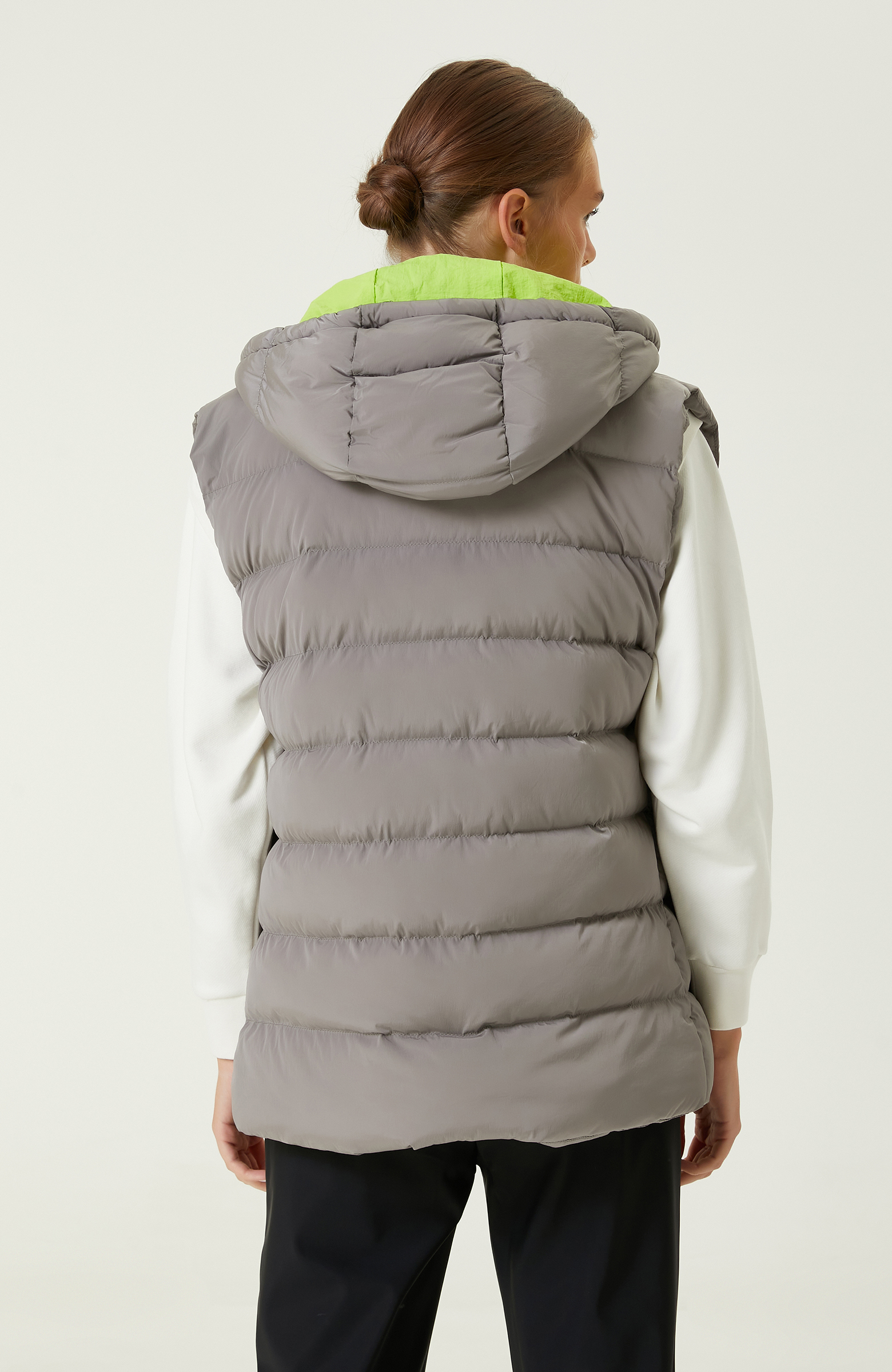 N-Tech Gri Puffer Yelek