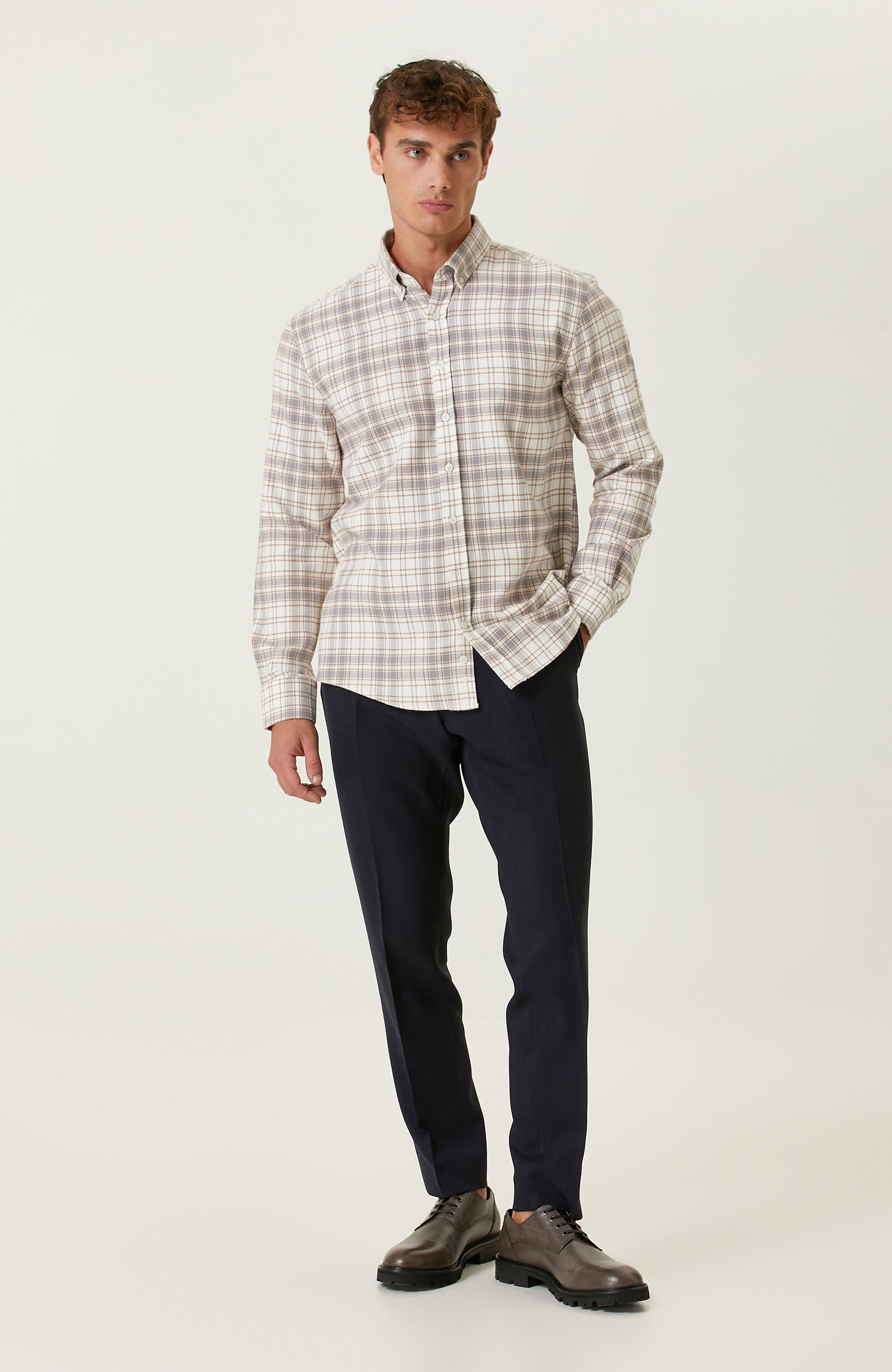 Lacivert Örme Pantolon