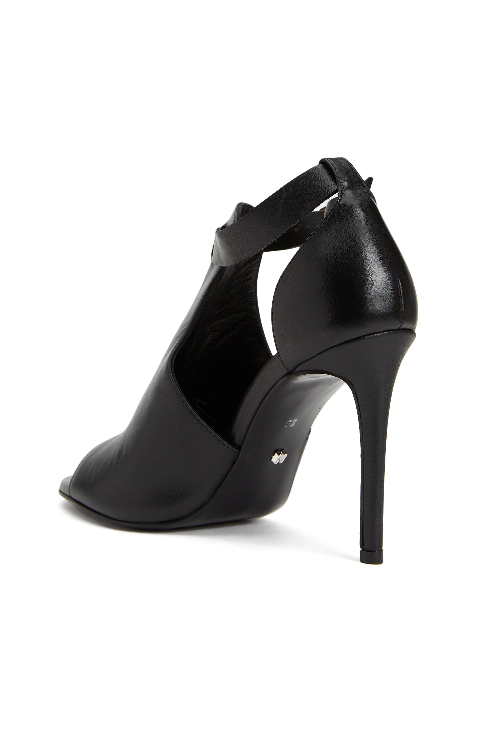 Siyah Kadın Deri Sandalet