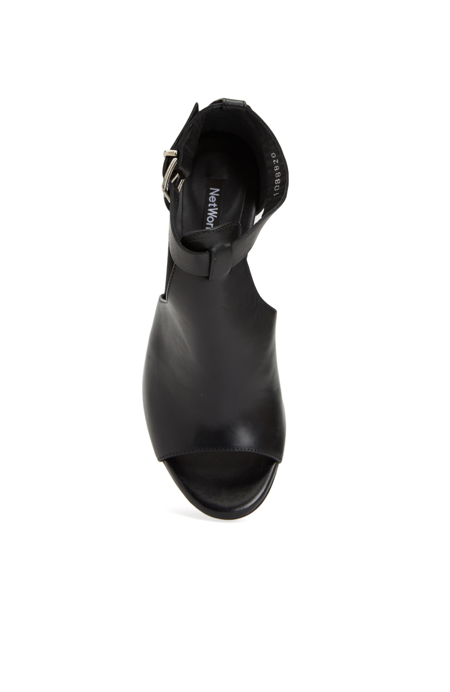 Siyah Kadın Deri Sandalet