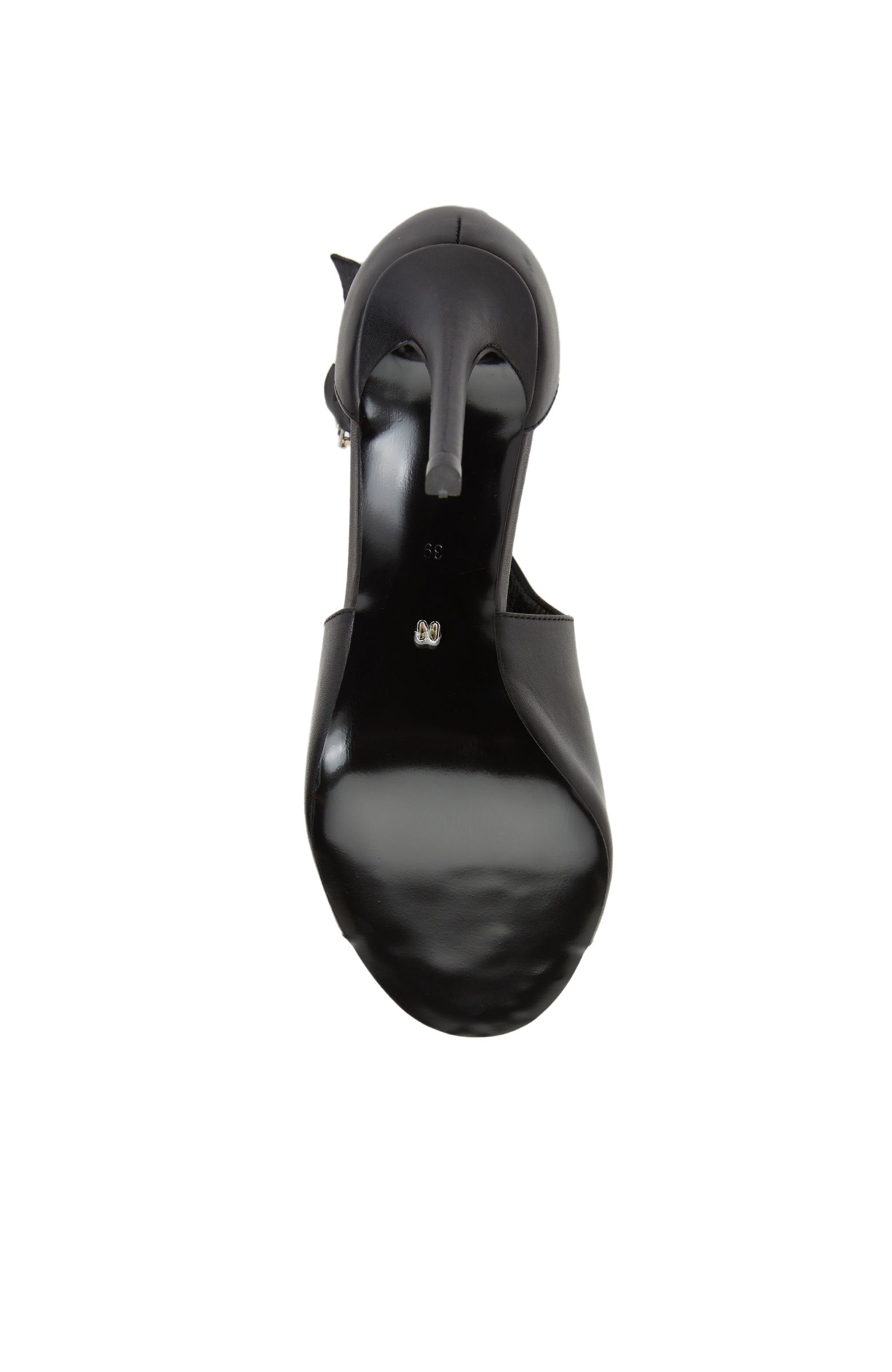 Siyah Kadın Deri Sandalet