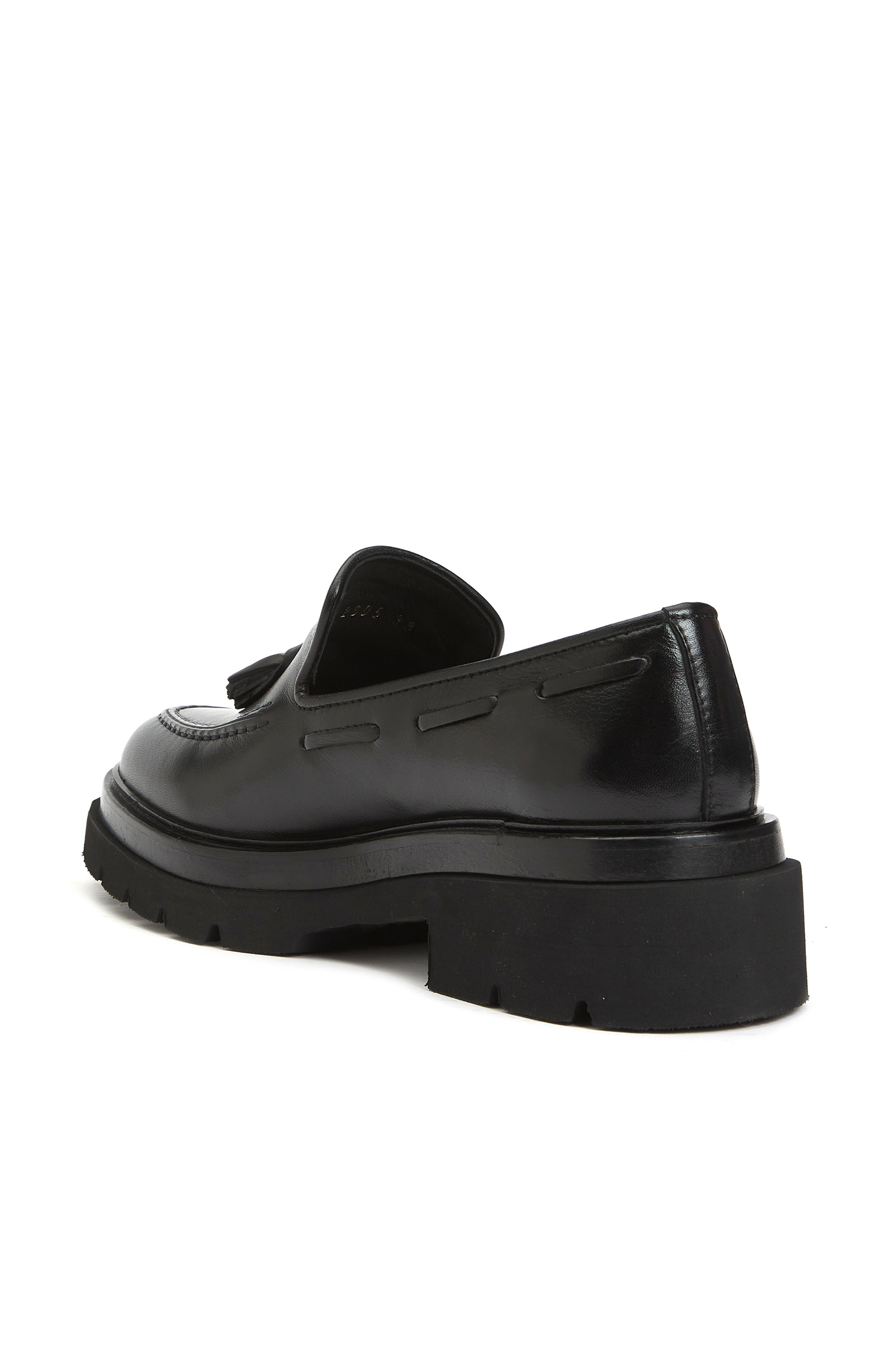 Siyah Kadın Deri Loafer