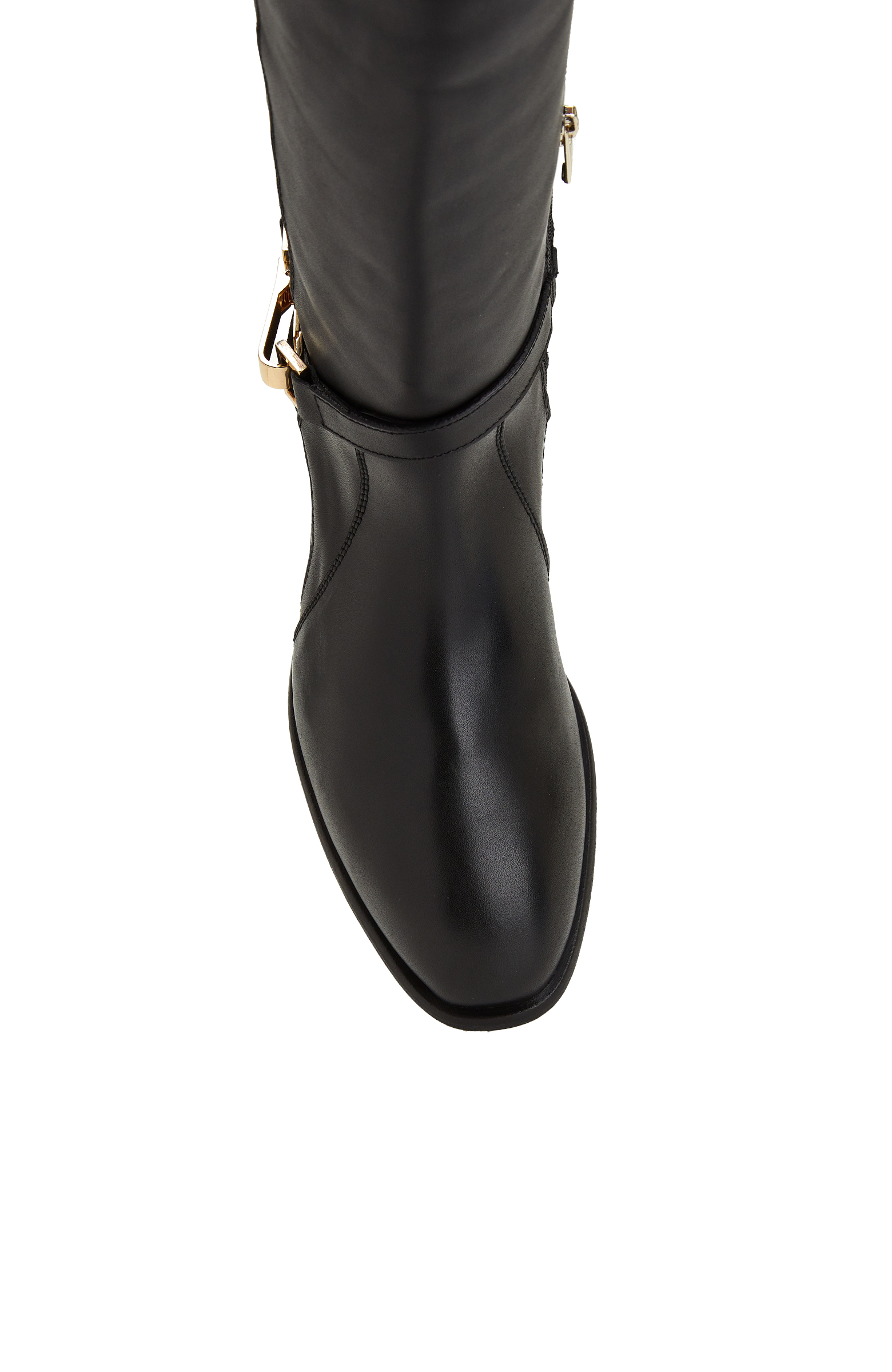 Siyah Deri Kadın Çizme