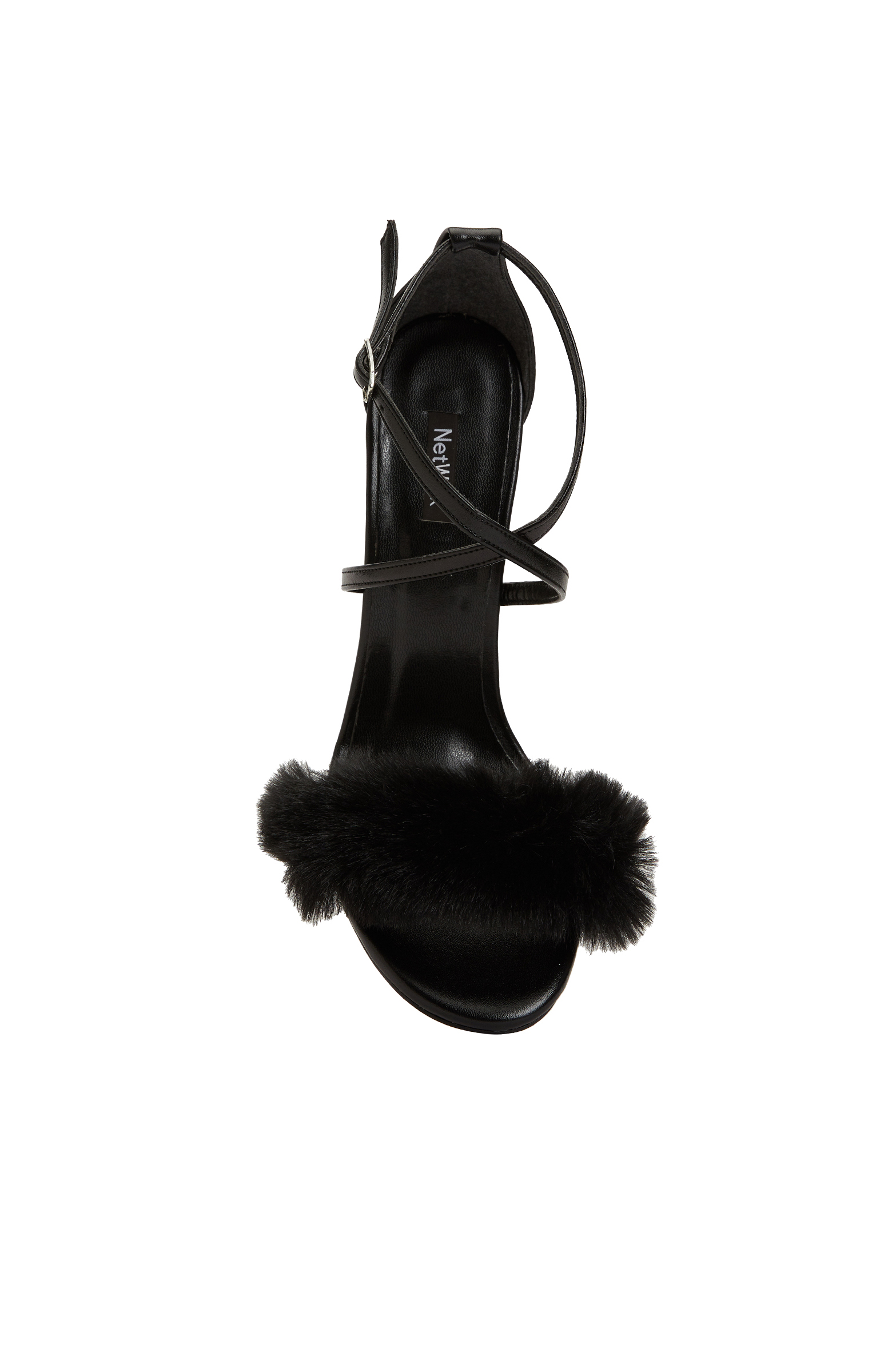 Siyah Kadın Deri Sandalet