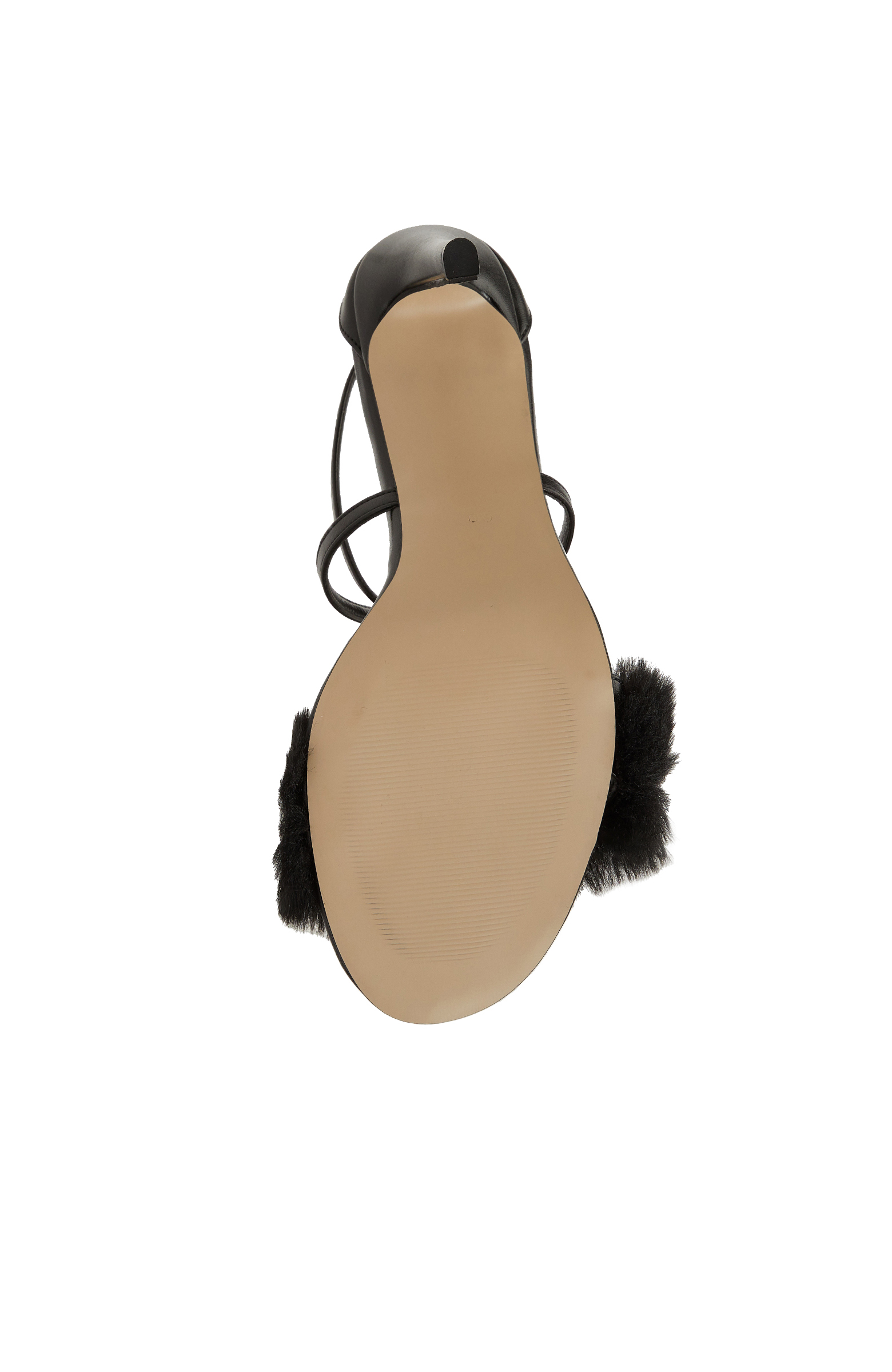 Siyah Kadın Deri Sandalet