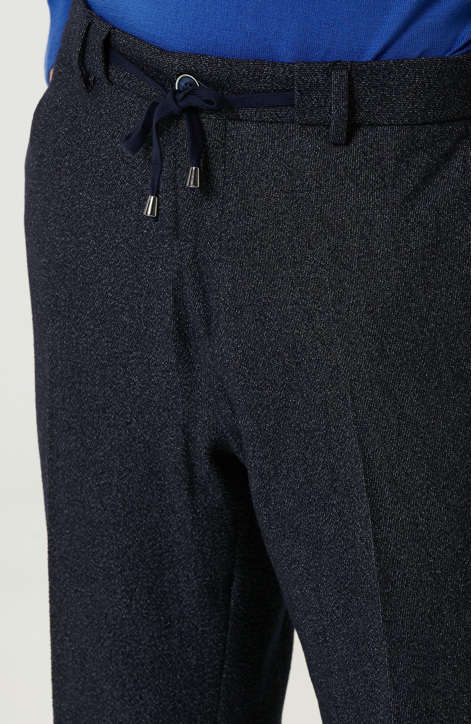 Lacivert Gofreli Örme Pantolon