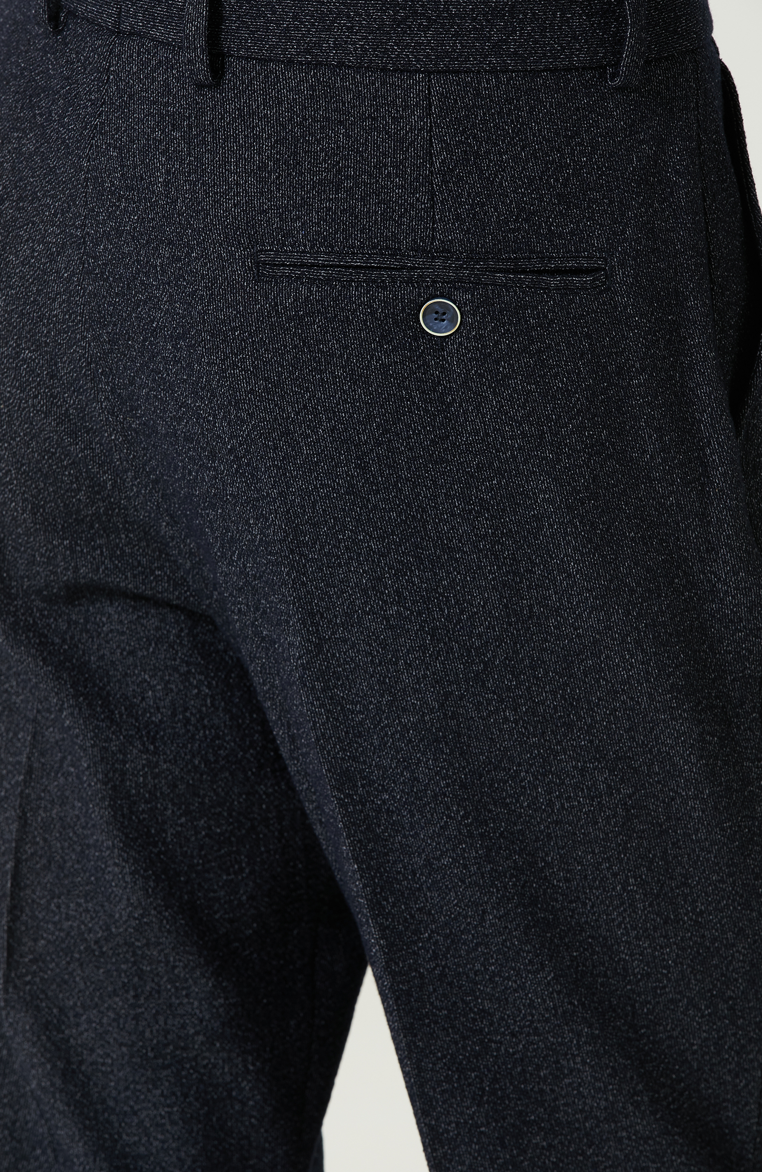 Lacivert Gofreli Örme Pantolon