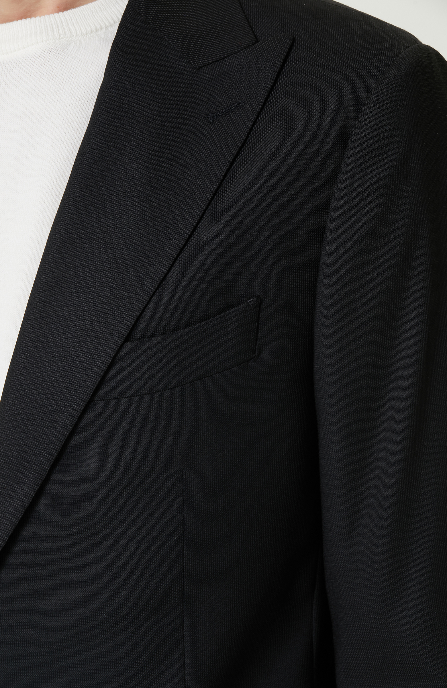 Yün Karışımlı Siyah Takım Elbise