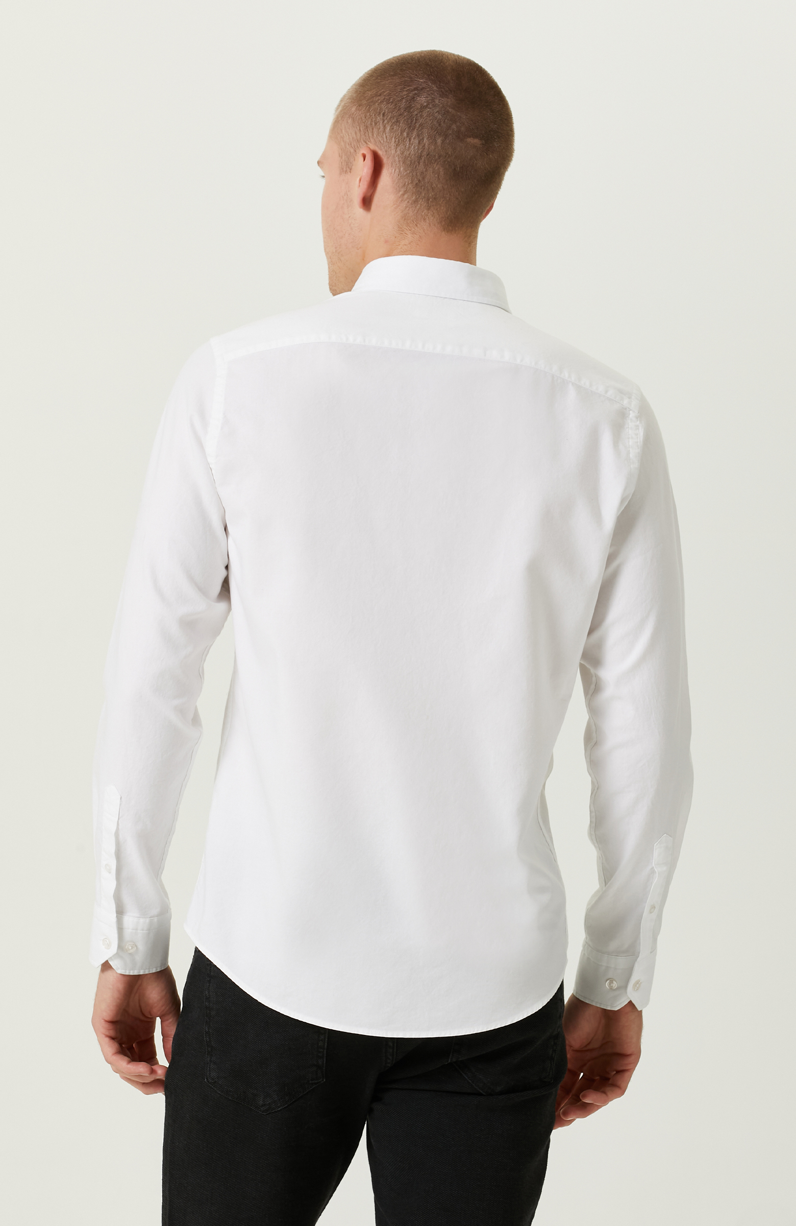 Pamuklu Beyaz Oxford Gömlek