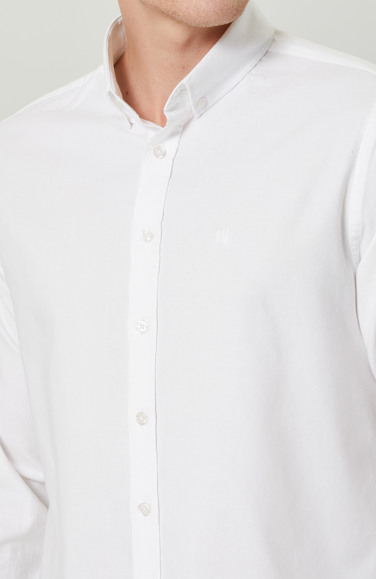 Pamuklu Beyaz Oxford Gömlek