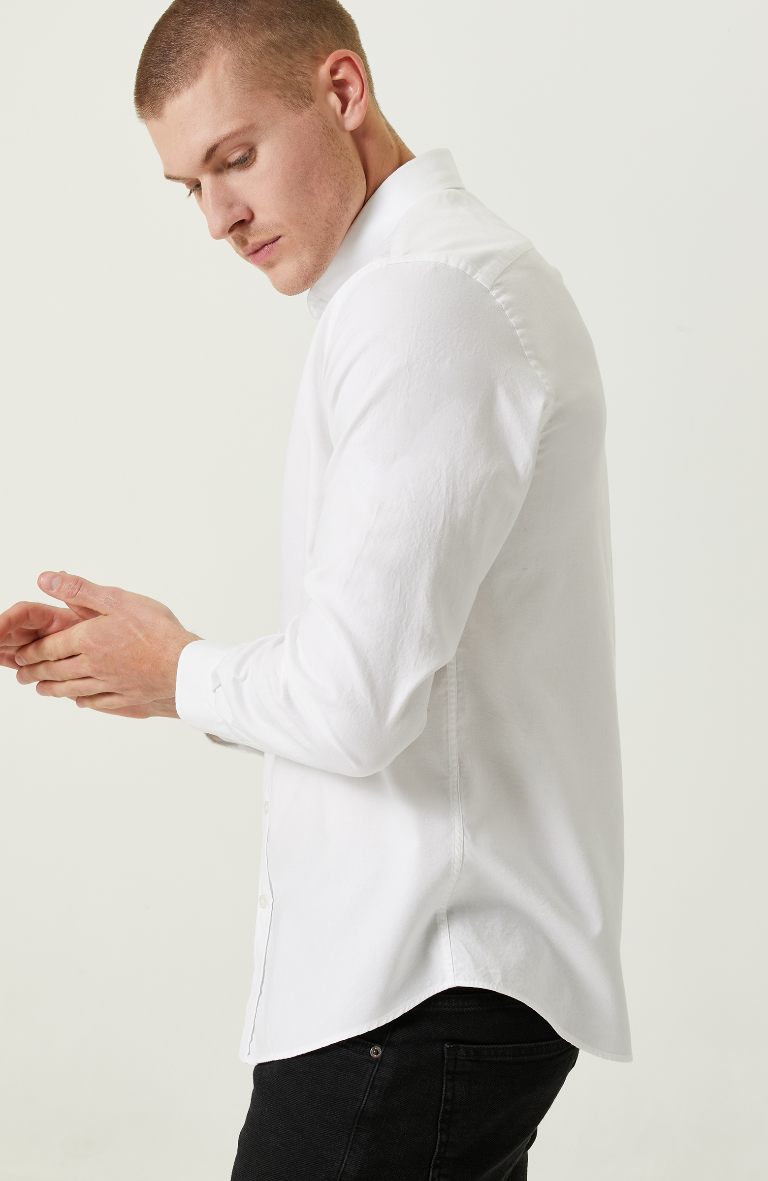 Pamuklu Beyaz Oxford Gömlek