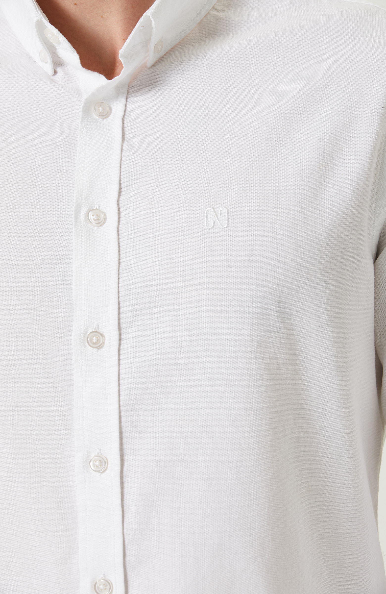 Pamuklu Beyaz Oxford Gömlek