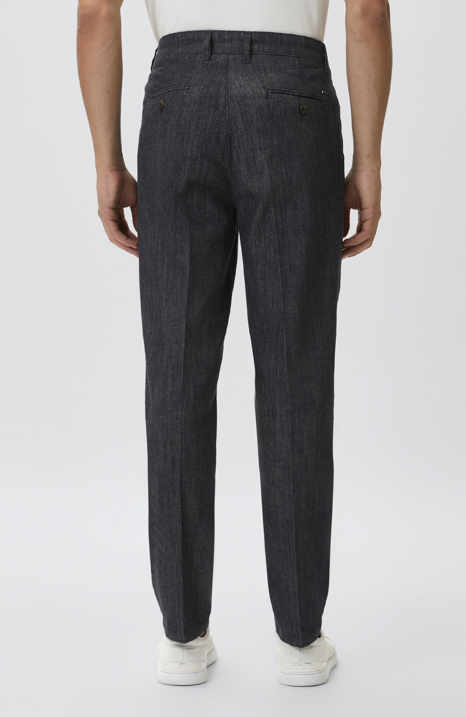 Navy Blue Casual Pants