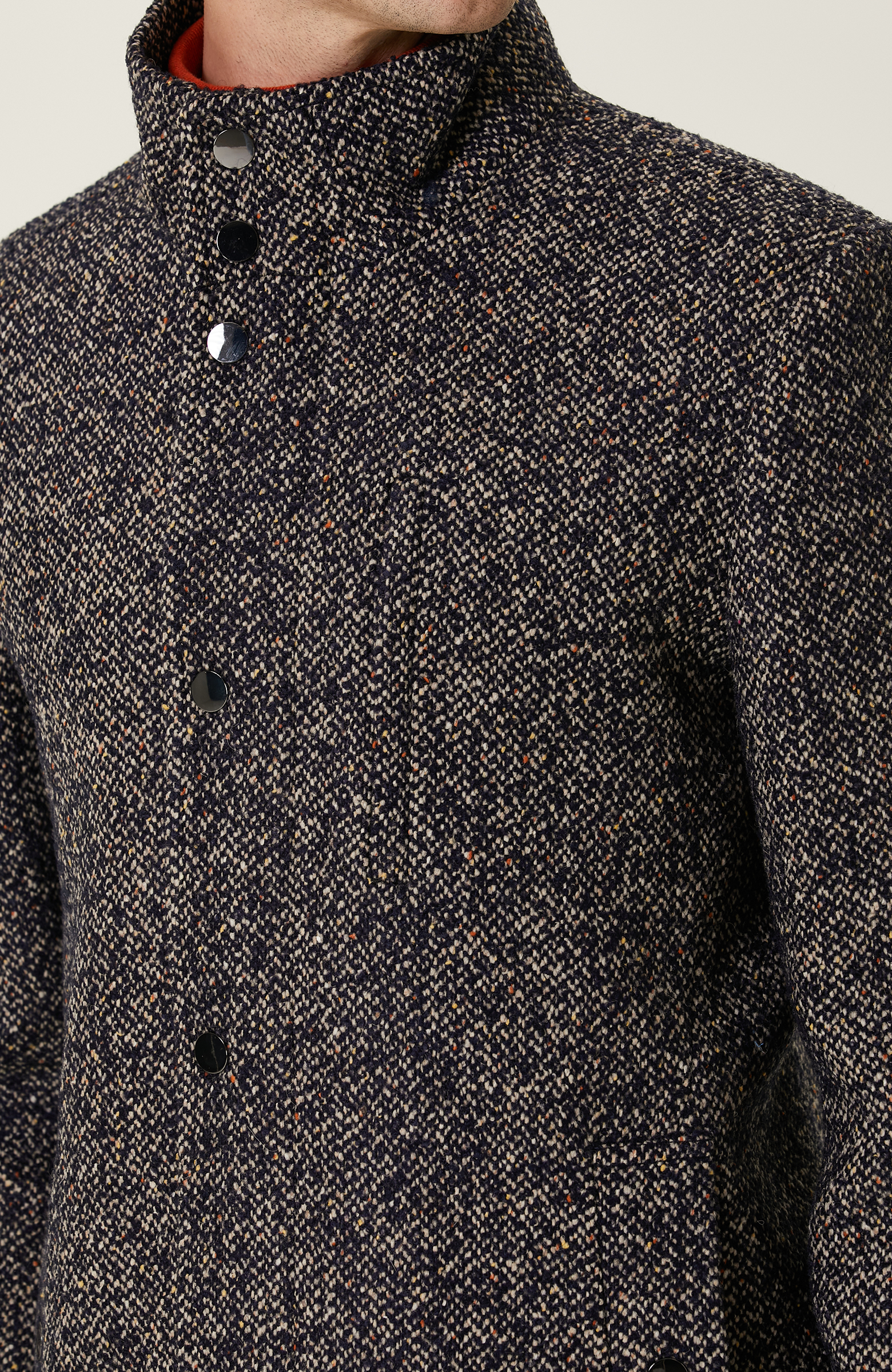 Lacivert Desenli Kaban