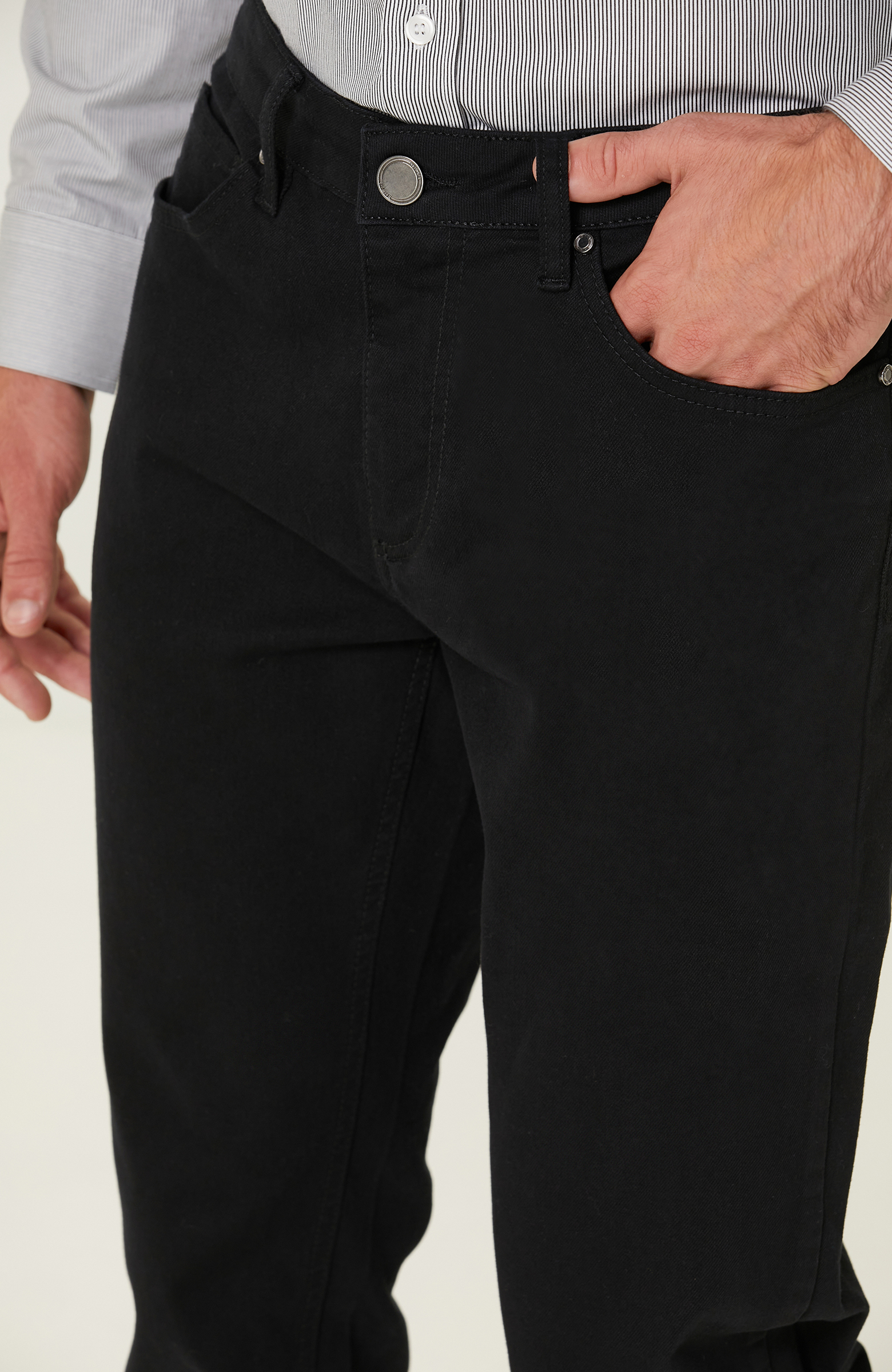 Siyah 5 Cepli Denim Pantolon_3