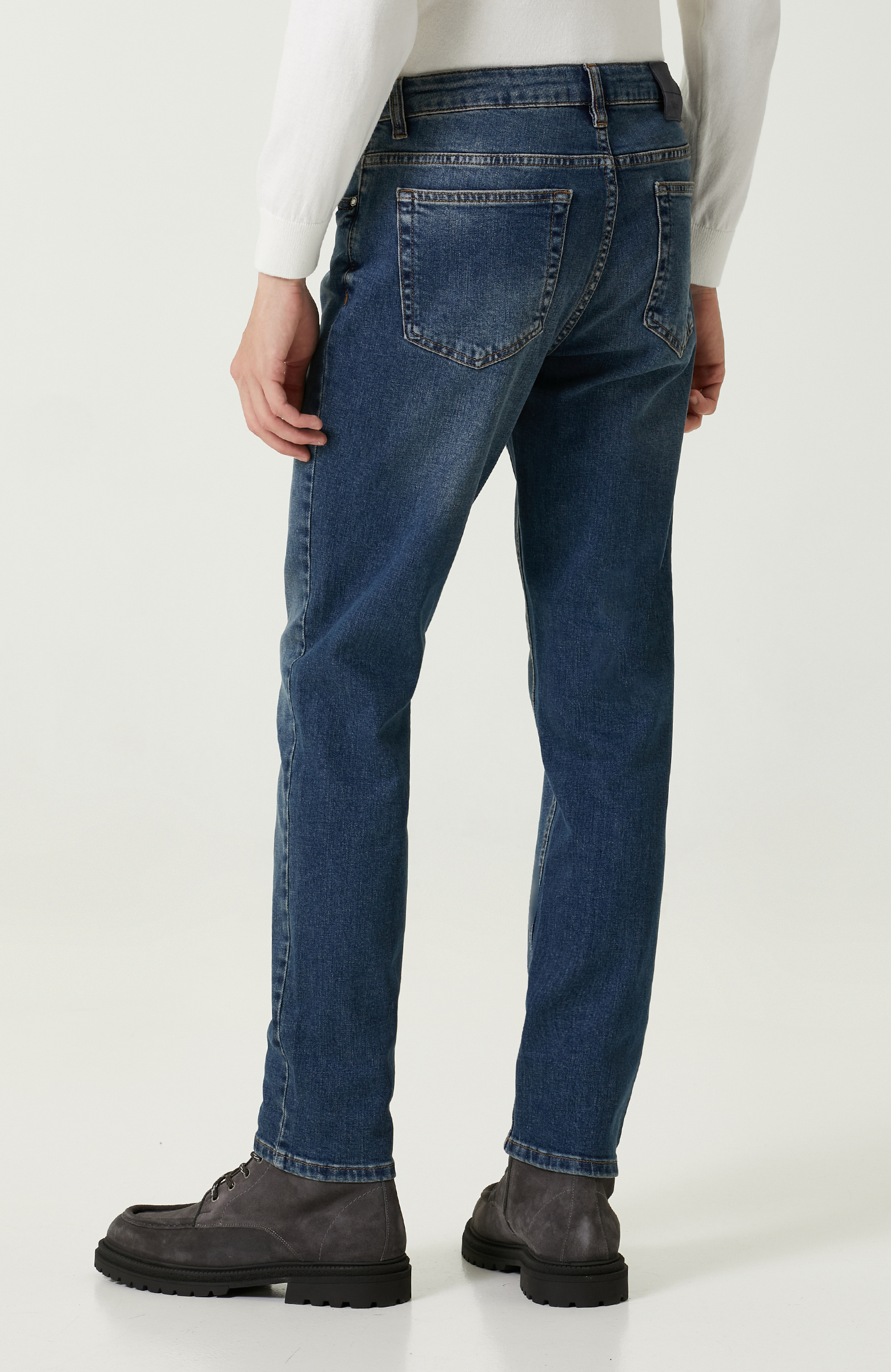 Lacivert 5 Cepli Denim Pantolon