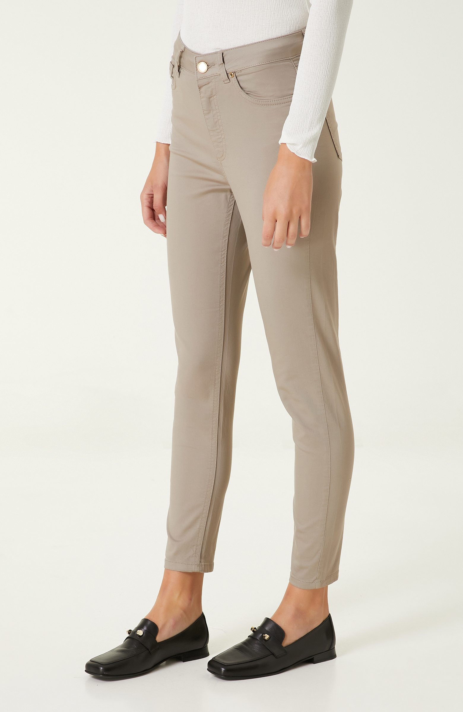 Koyu Bej Parça Boya Pantolon