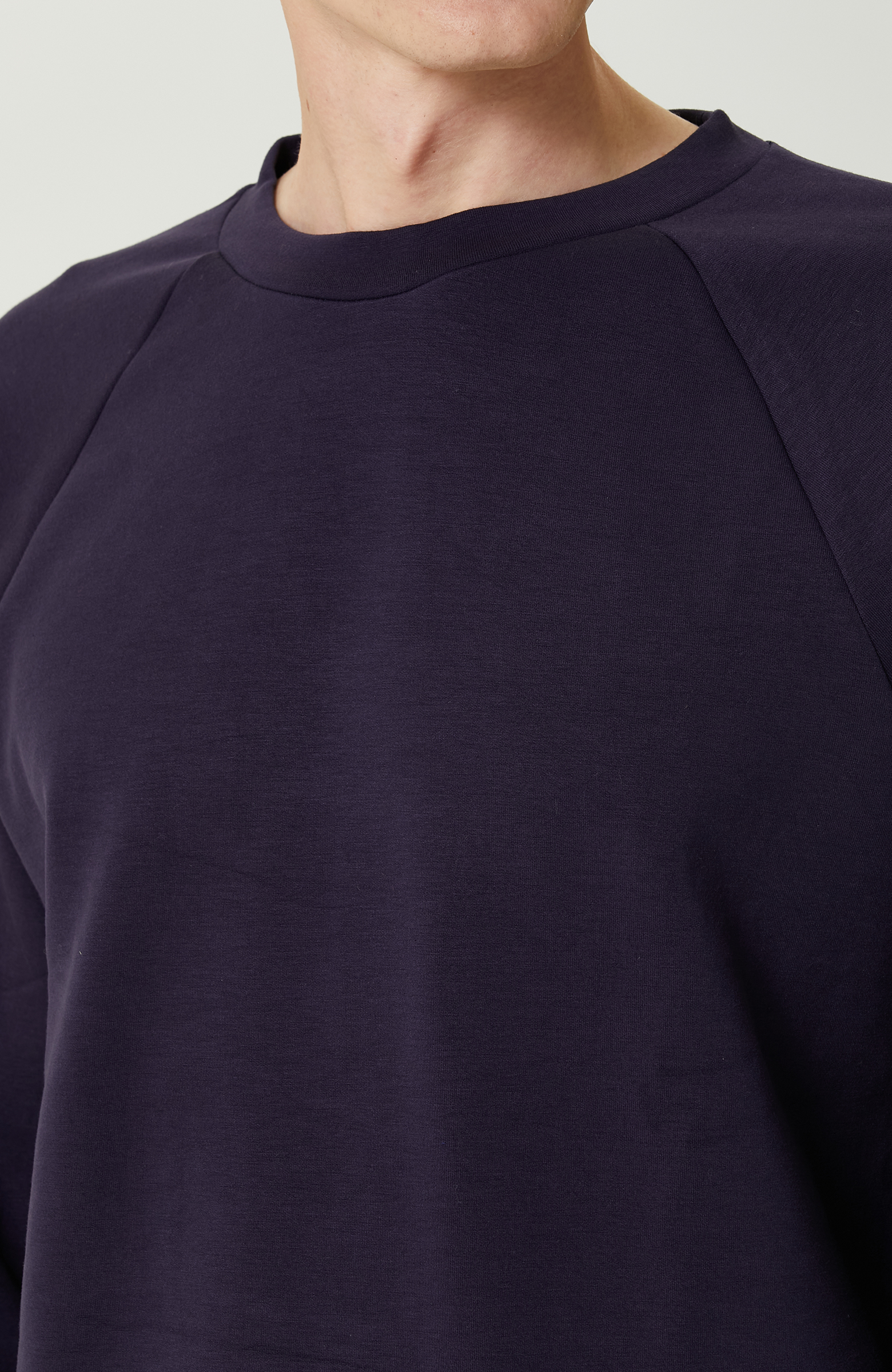 Lacivert Bisiklet Yaka Sweatshirt