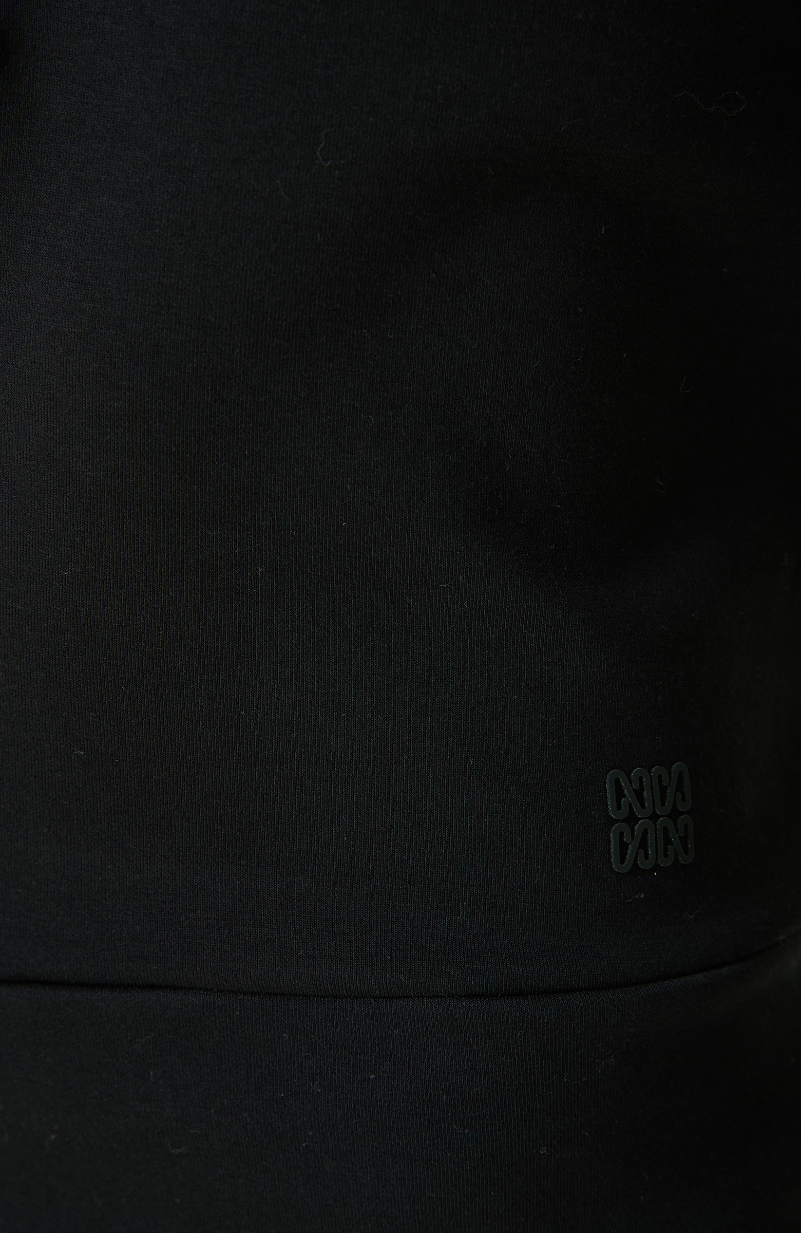 Çıt Çıt Detaylı Siyah Sweatshirt