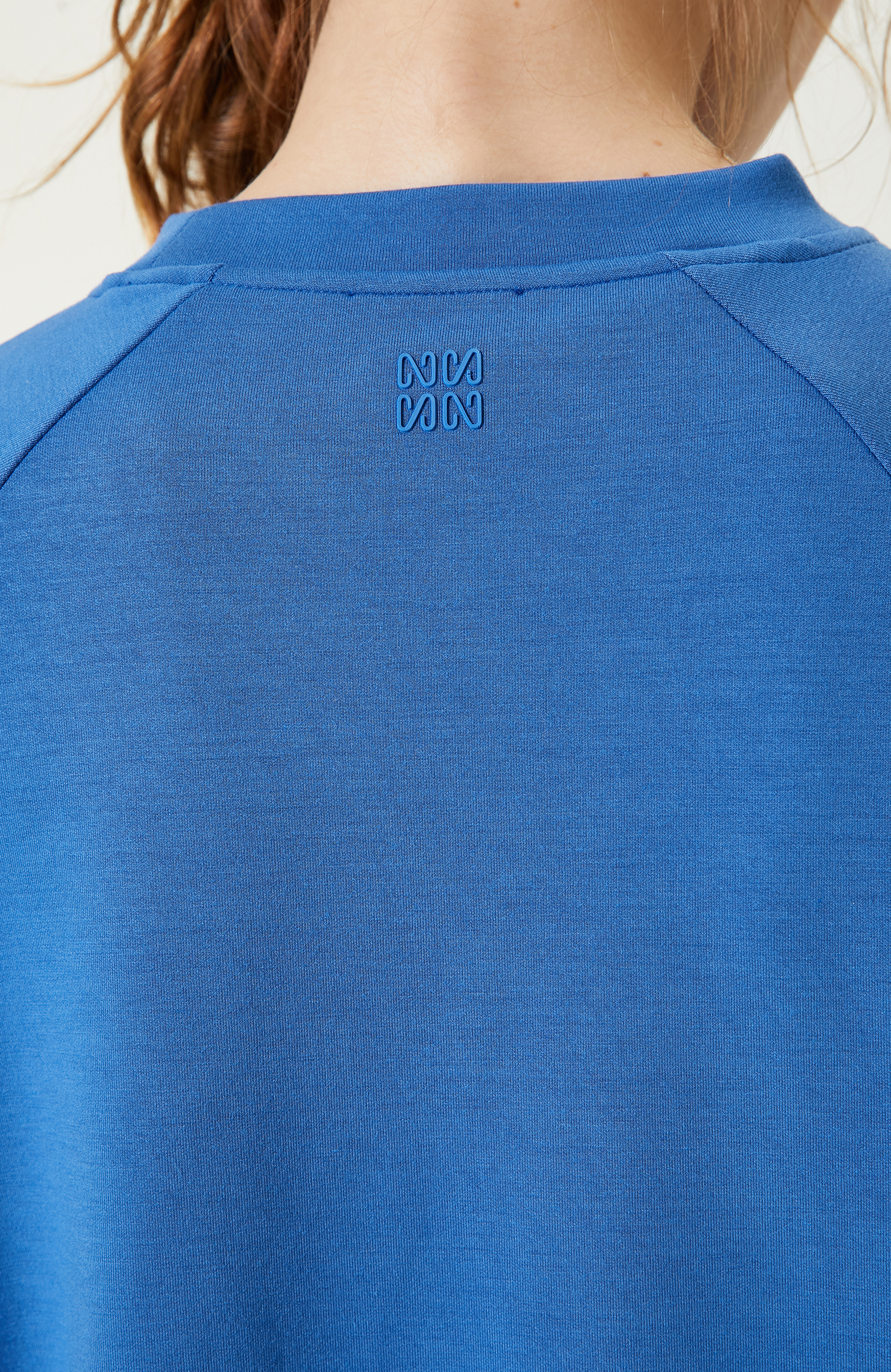 İndigo Bisiklet Yaka Sweatshirt