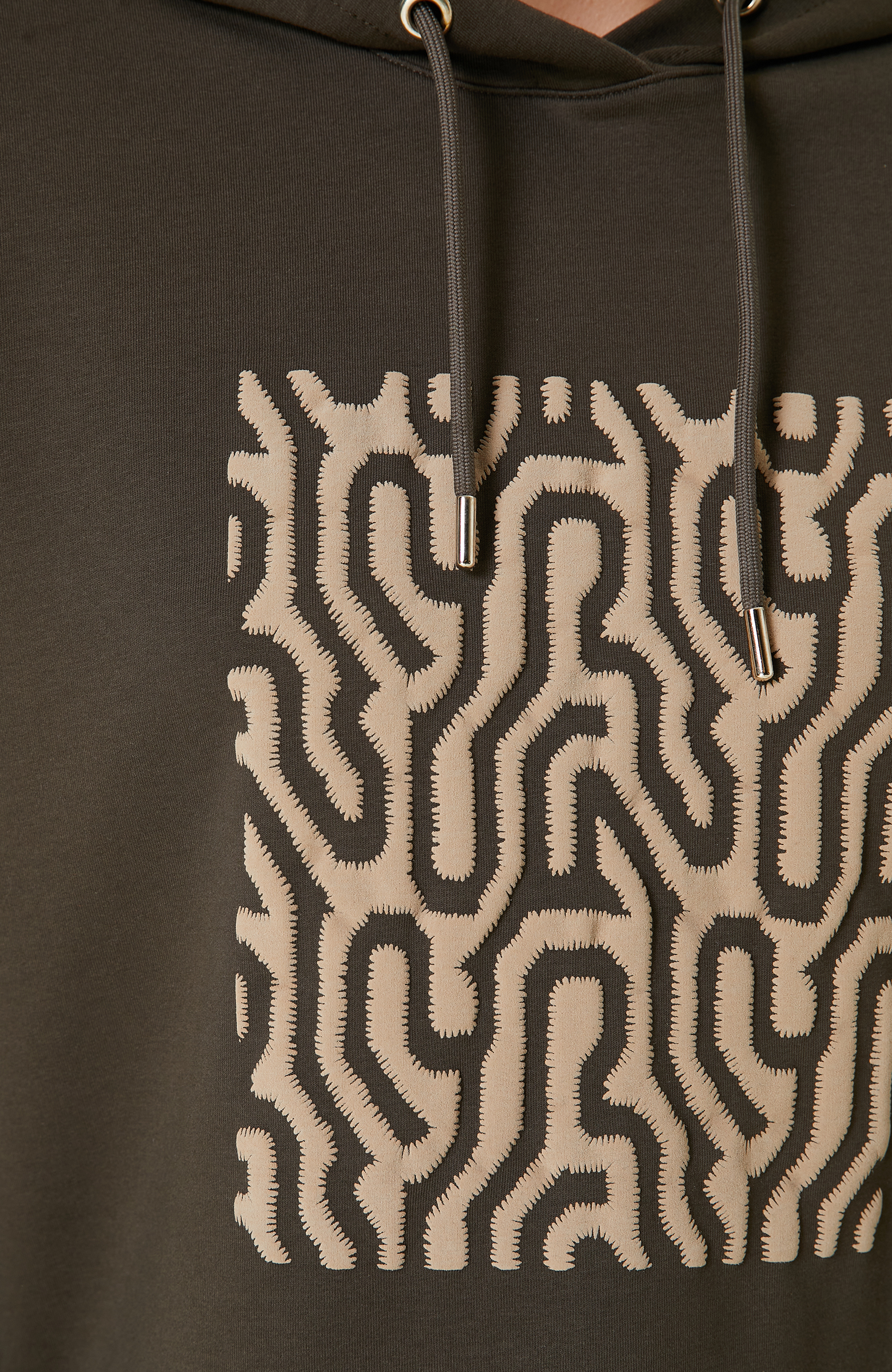 Haki Baskılı Sweatshirt
