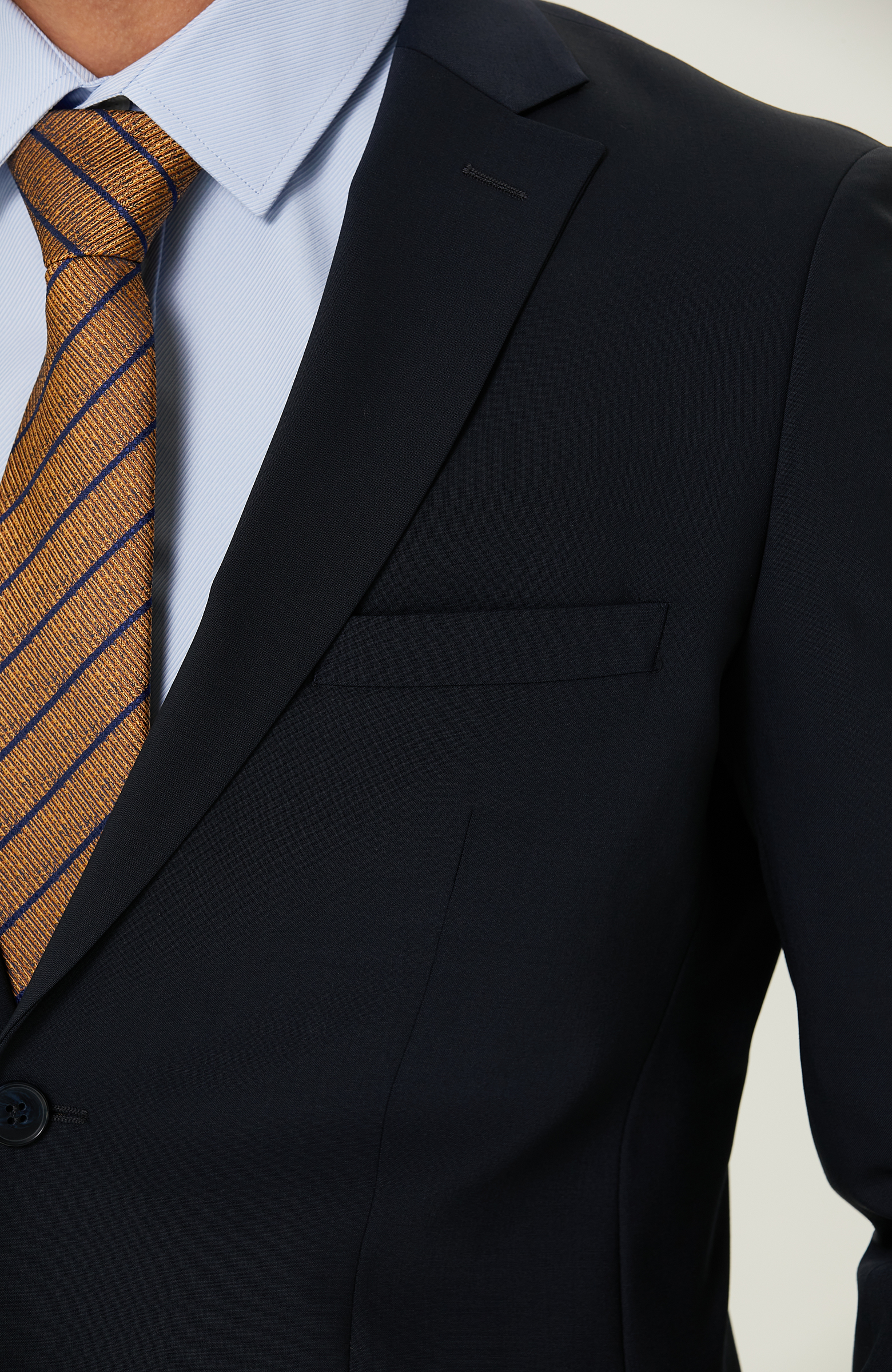 Lacivert Mono Yaka Takım Elbise