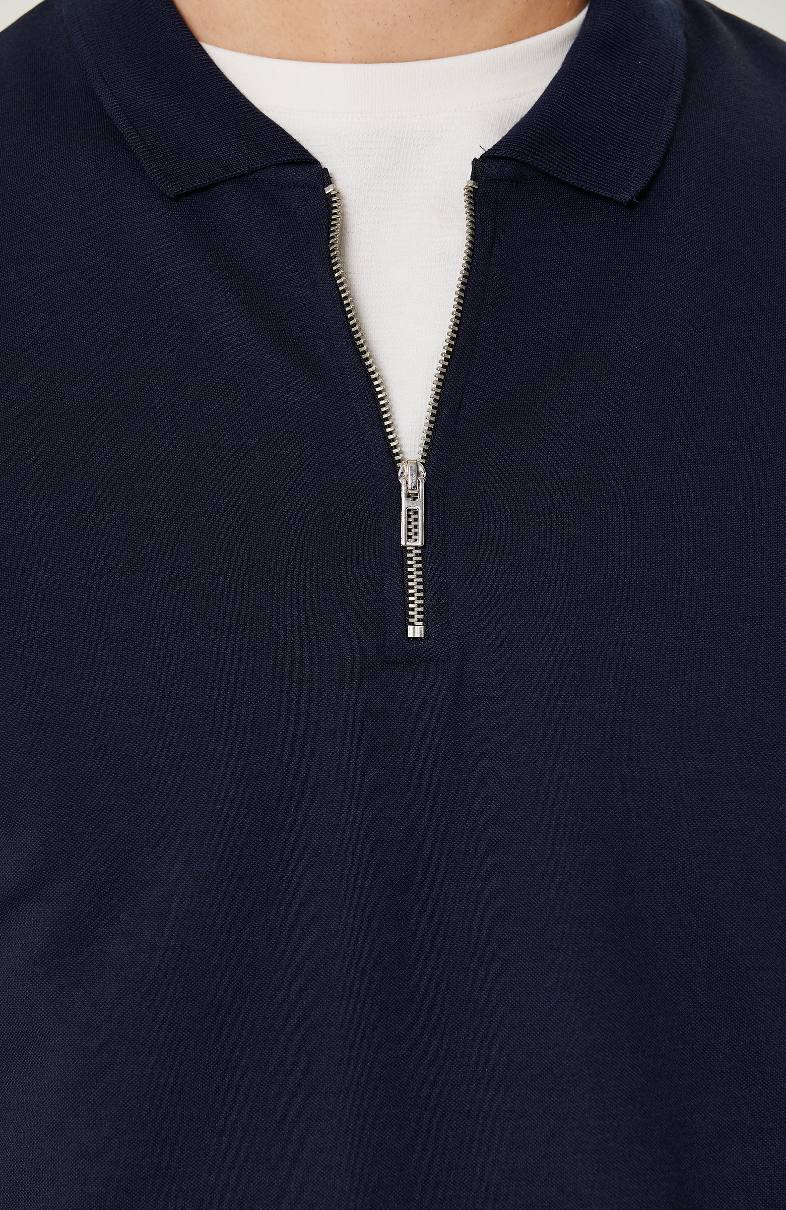 Lacivert Fermuarlı Sweatshirt