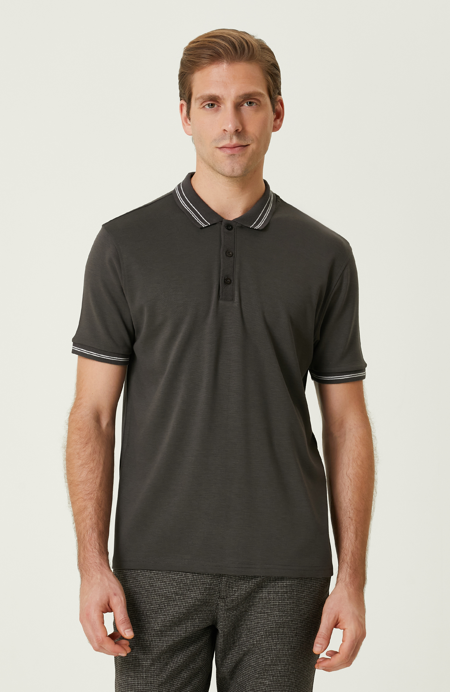 Haki Polo Yaka T-shirt